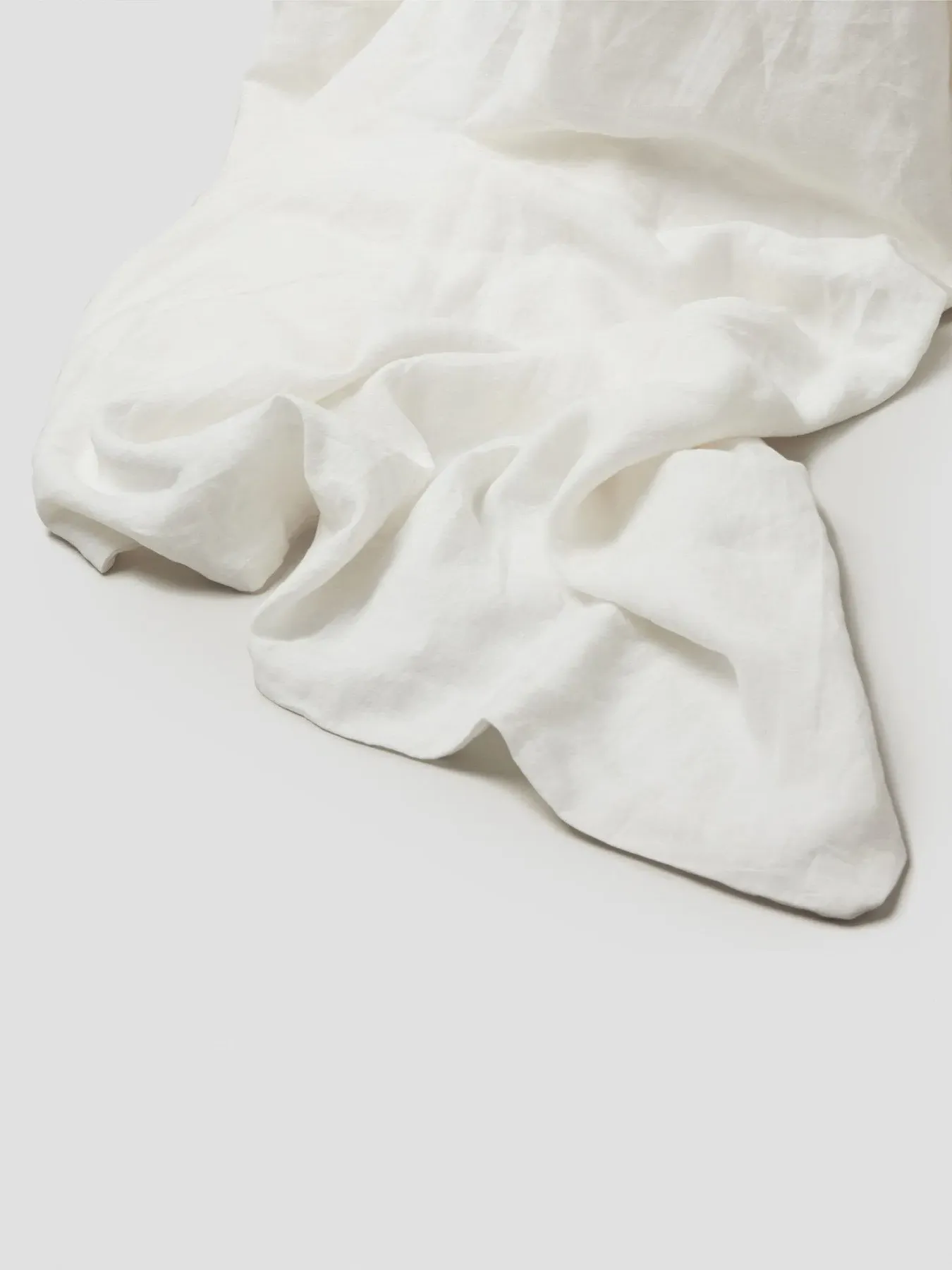 Super King Duvet Cover Plain - White, Linen
