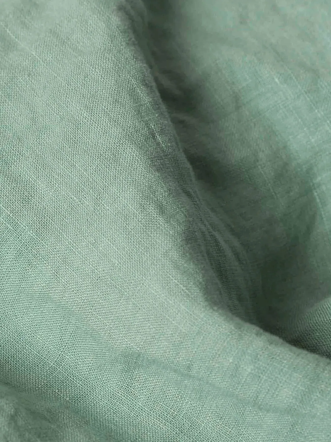 Super King Duvet Cover - Sage Green, Linen