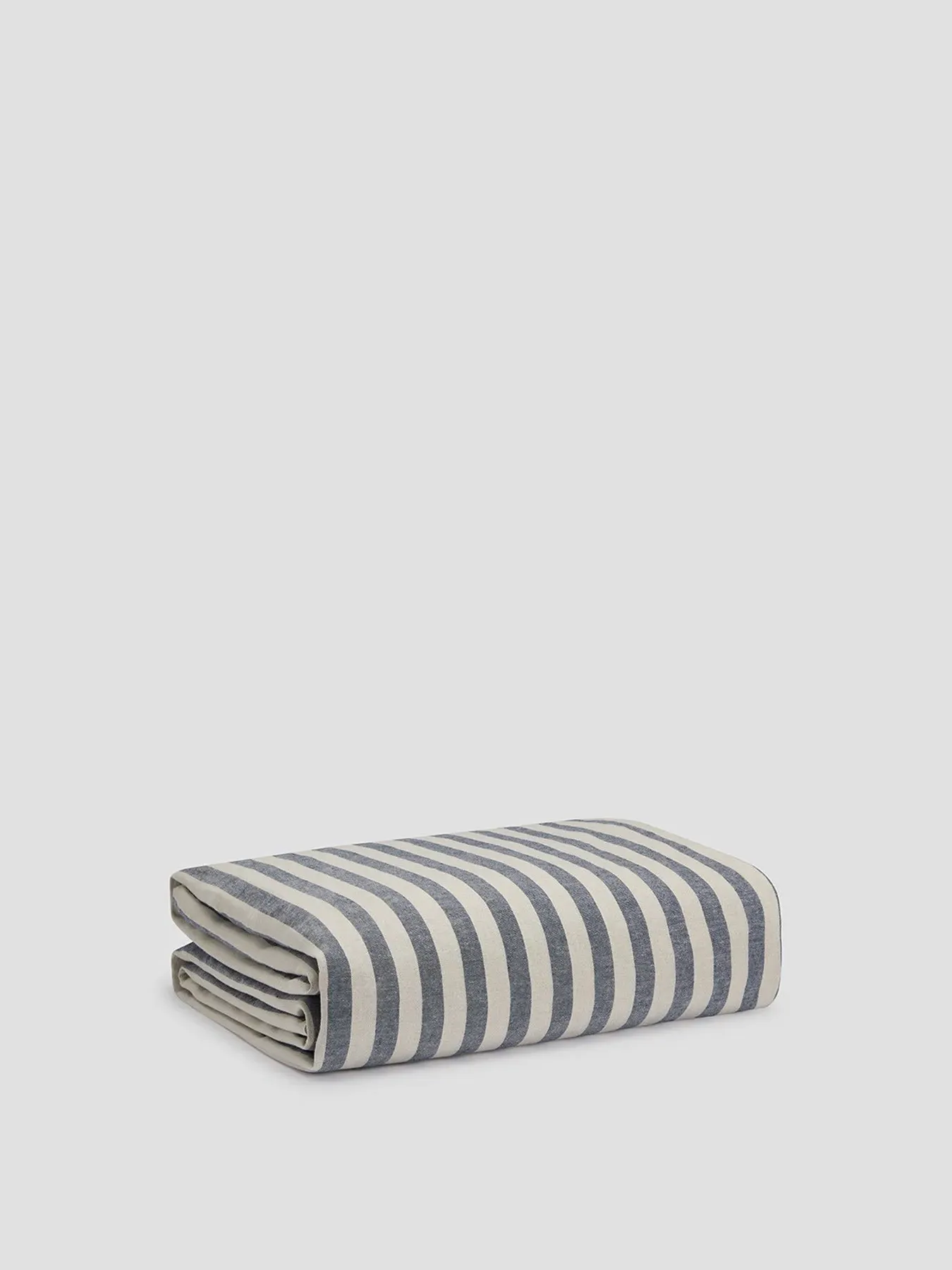 Super King Duvet Cover Stripe - Atlantic, Linen