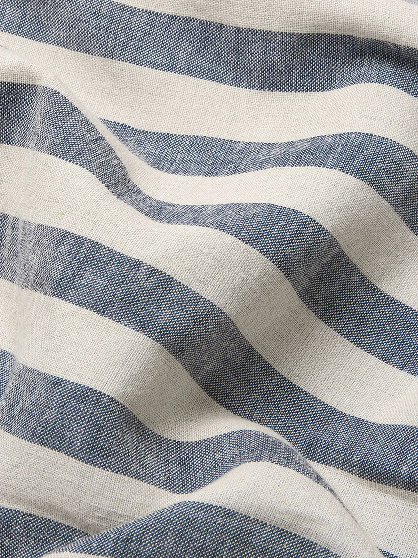 Super King Duvet Cover Stripe - Atlantic, Linen