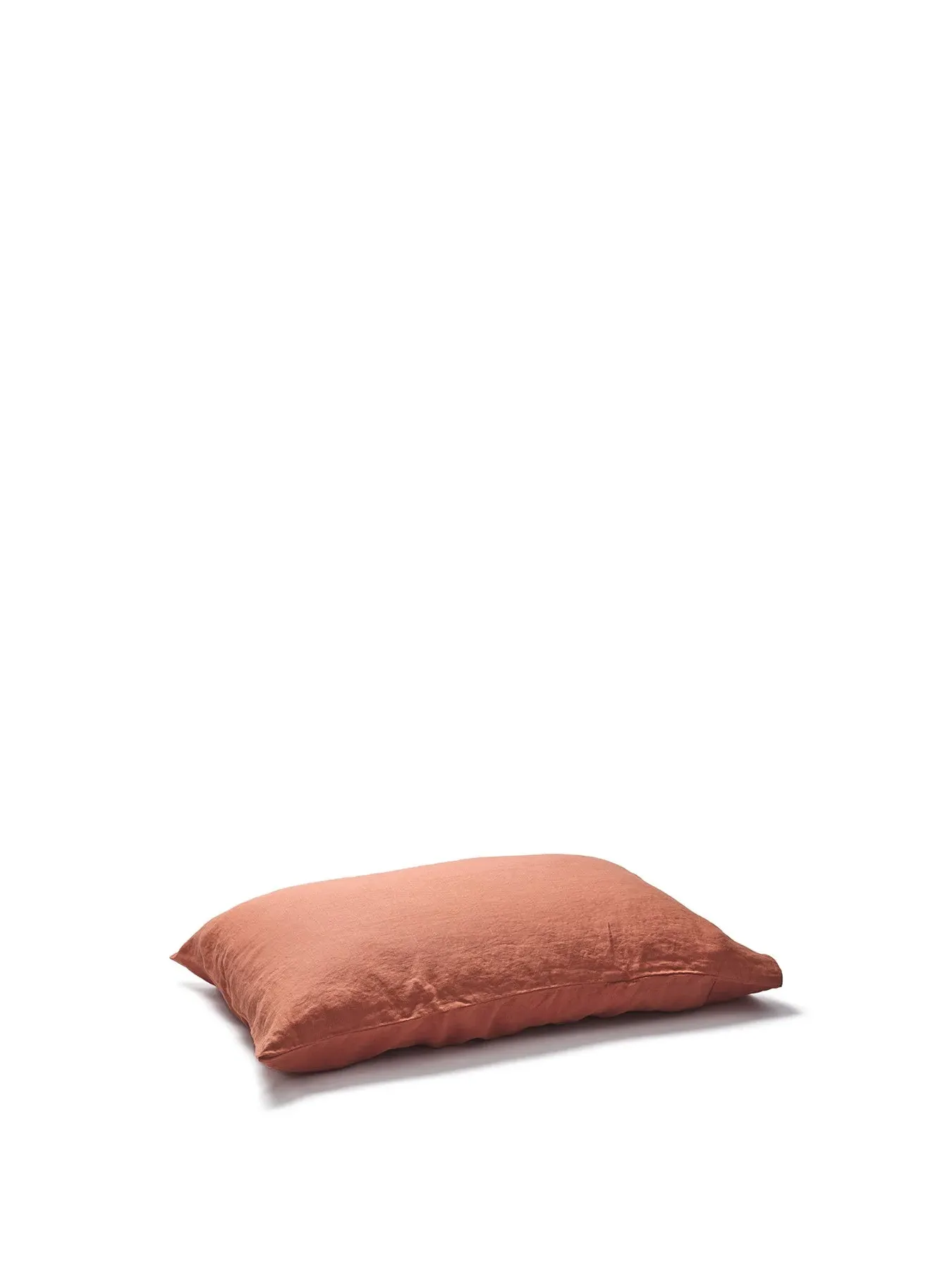 Super King Pillowcase Pair - Burnt Orange, Linen
