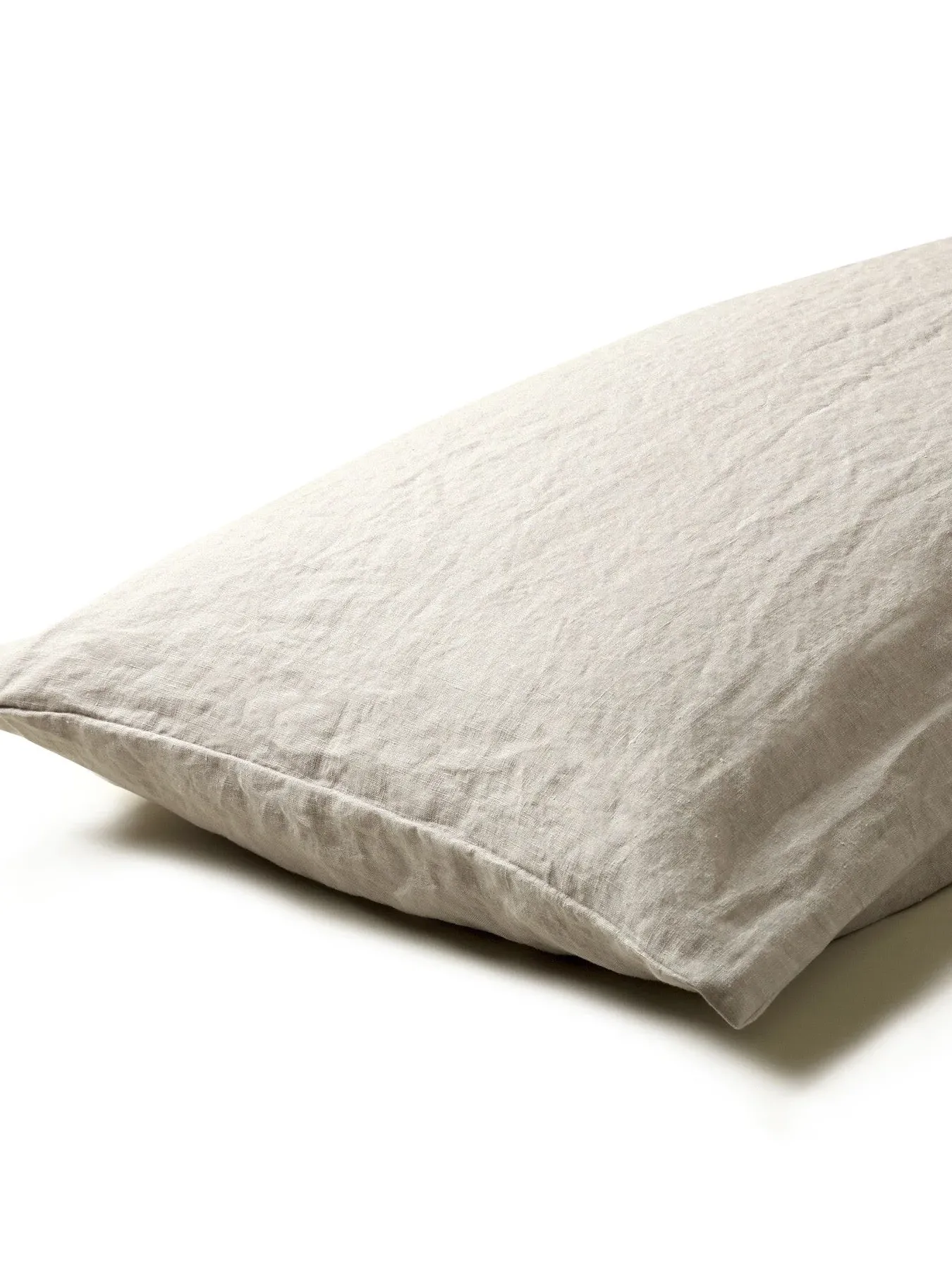 Super King Pillowcase Pair - Oatmeal, Linen Blend