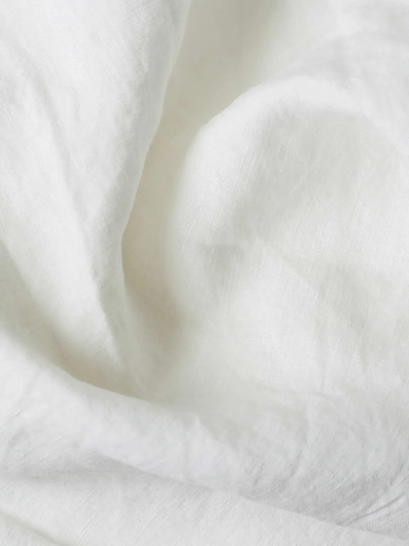 Super King Pillowcase Pair - White, Linen Blend