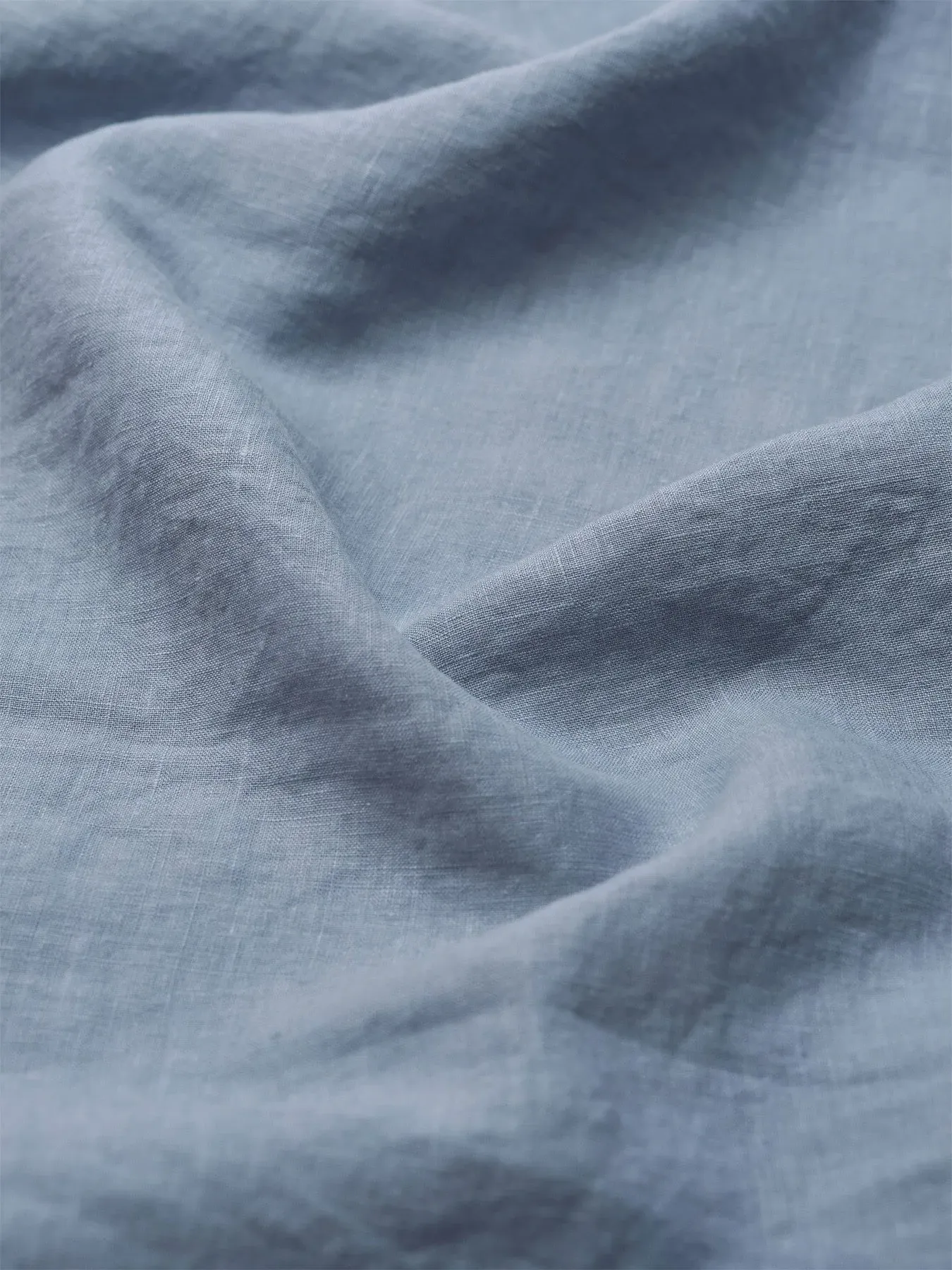 Super King Pillowcases Pair - Blue, Linen