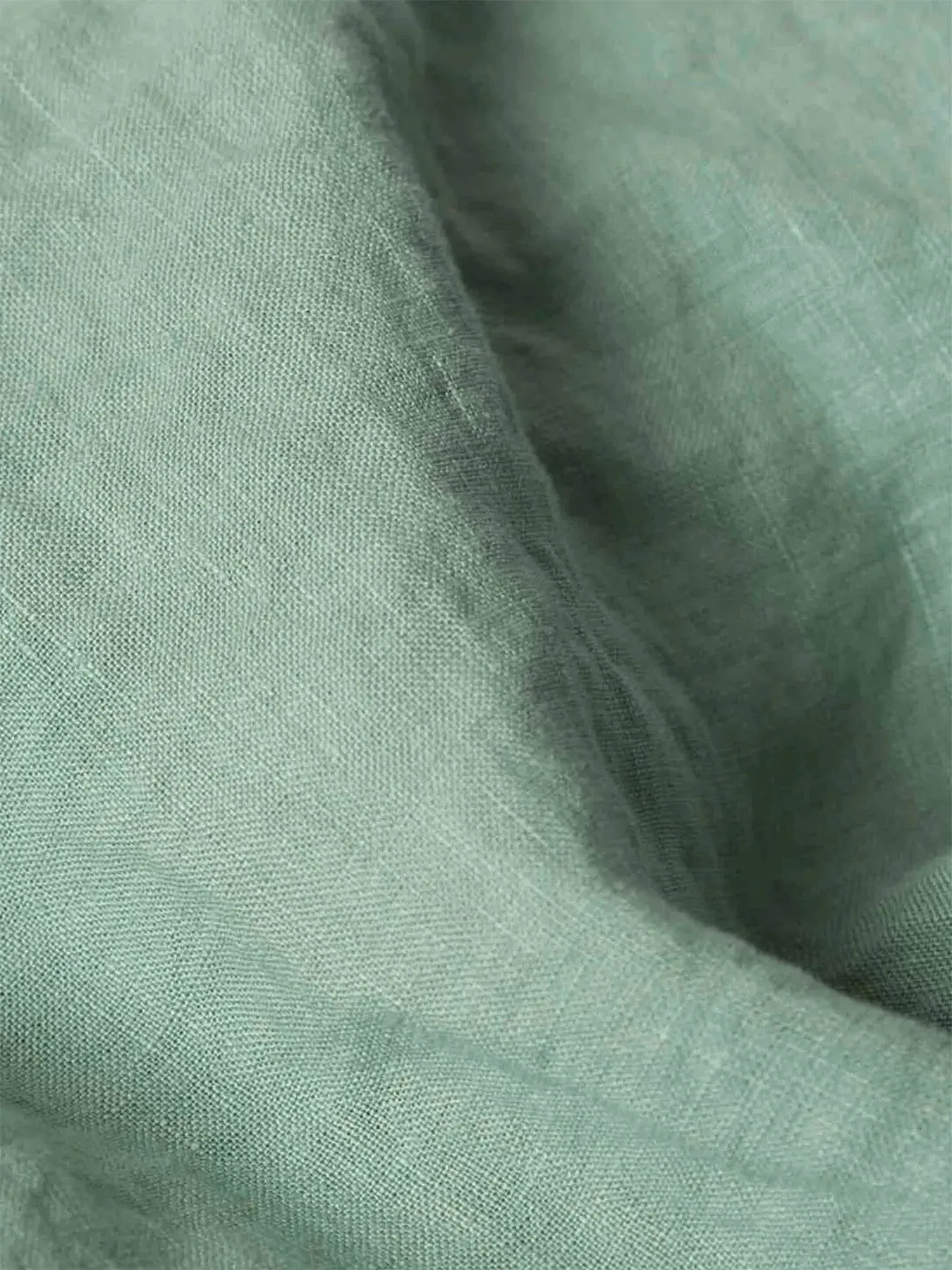 Super King Pillowcases Pair - Green, Linen