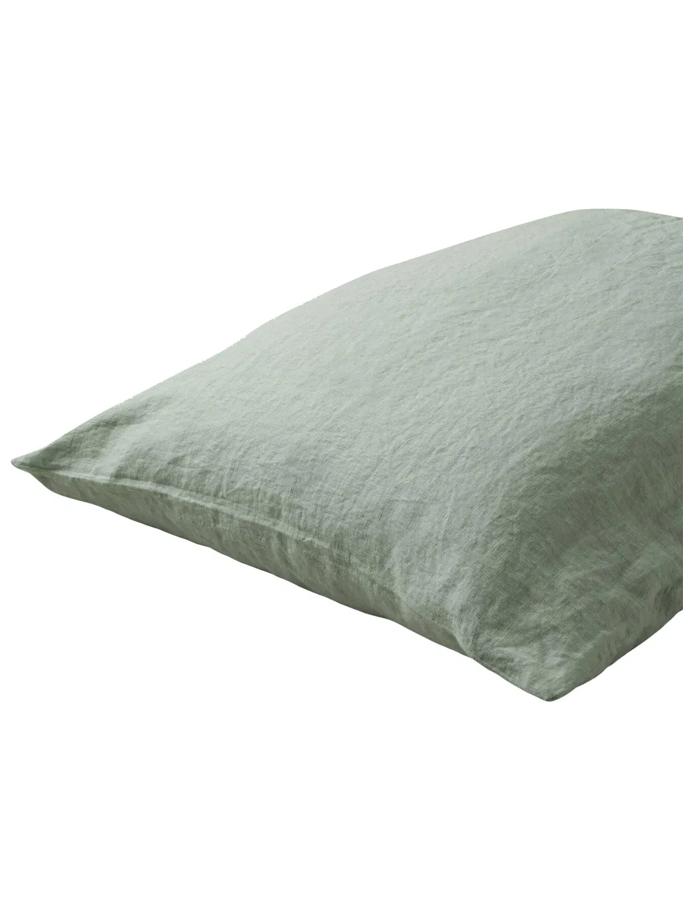 Super King Pillowcases Pair - Green, Linen