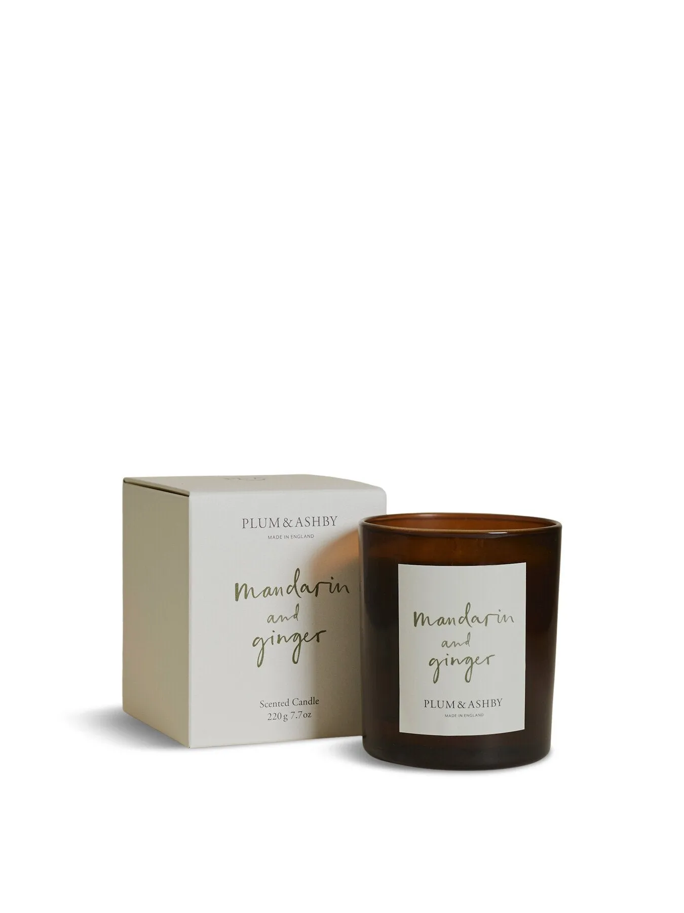 Mandarin Ginger Scented Candle - Natural Wax image