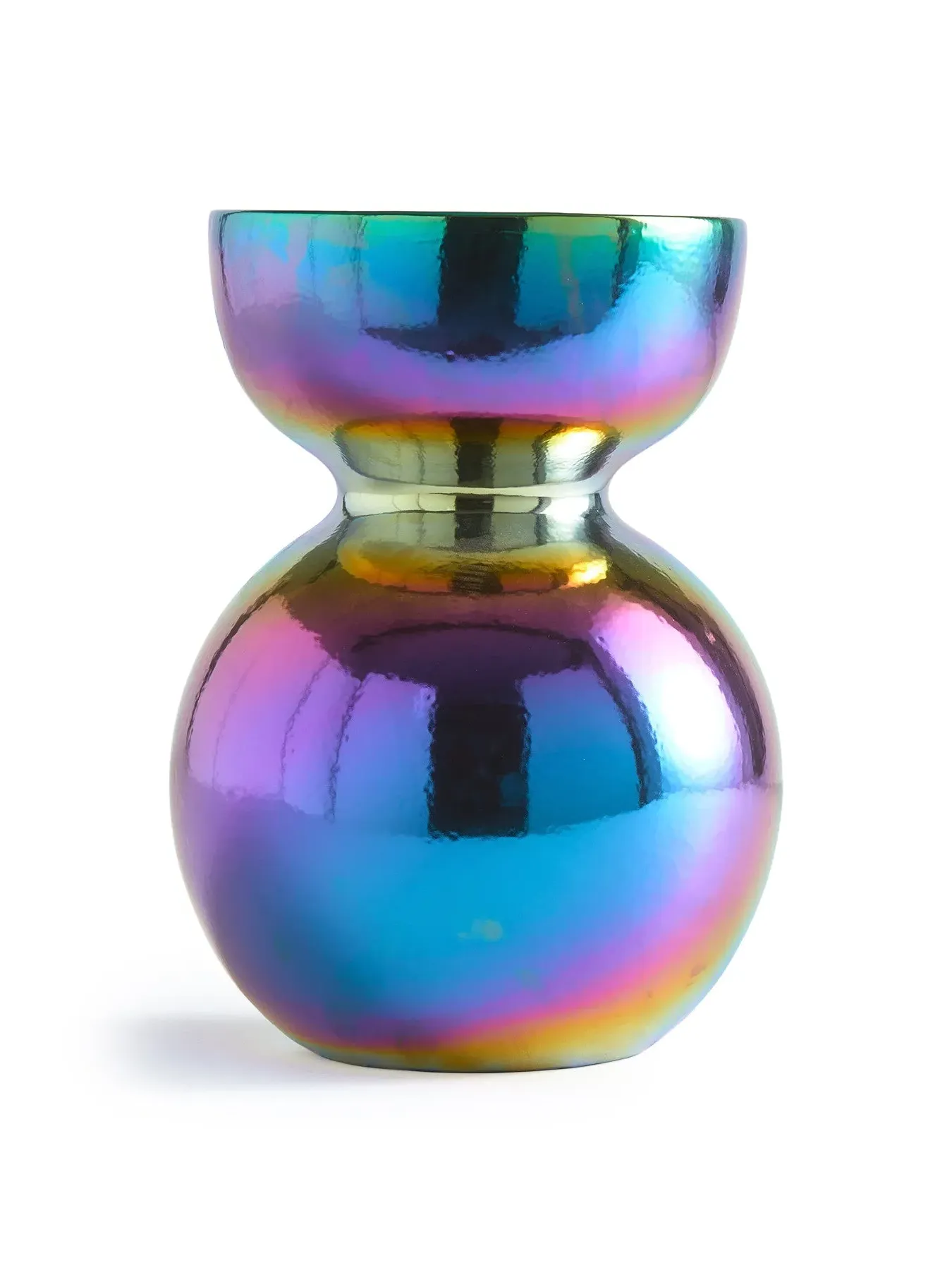 Medium Vase with Reactive Glaze - Oily, Ceramic