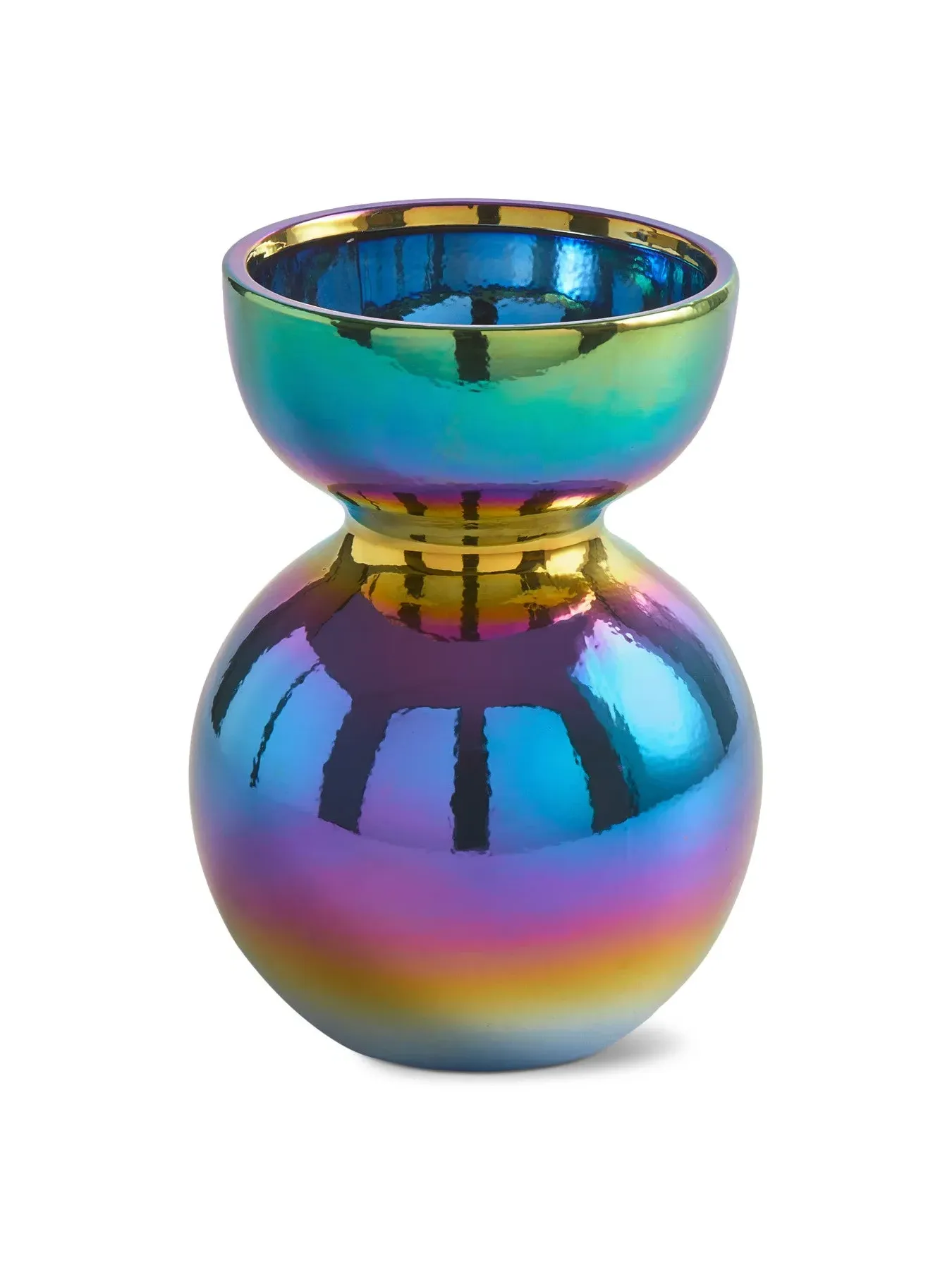 Medium Vase with Reactive Glaze - Oily, Ceramic image