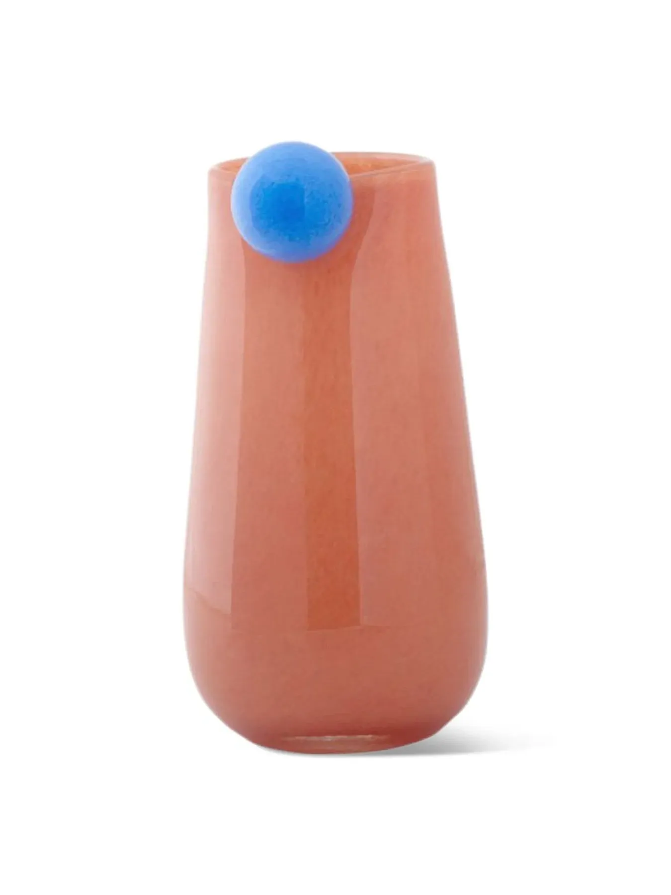 Bolita Vase with Organic Shape - Orange, Glass image