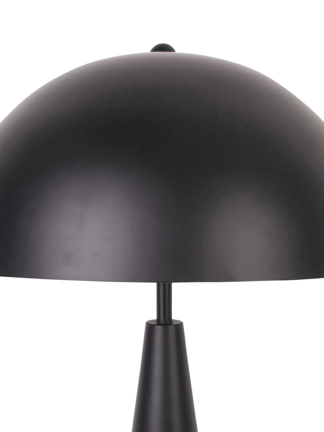 Capa Metallic Table Lamp - Matt Black, Metal