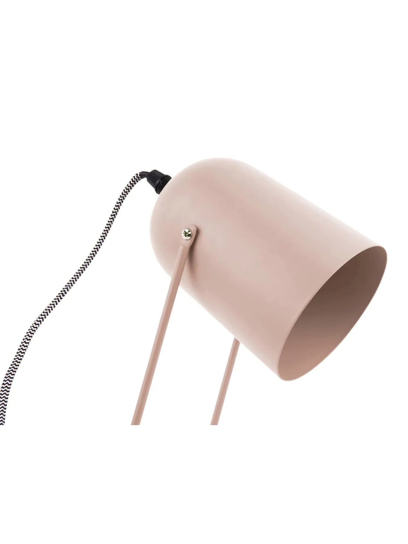 Enchant Table Lamp - Soft Pink, Matt Steel