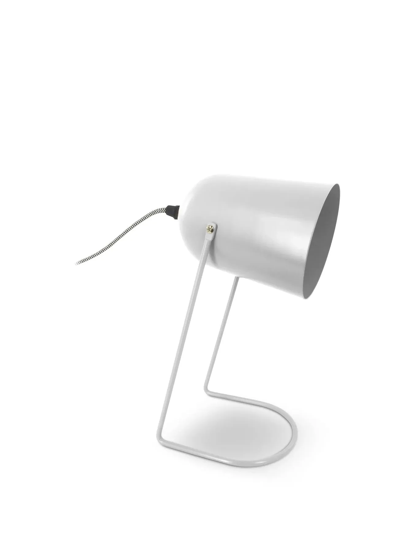 Enchant Table Lamp - White, Matt Steel image
