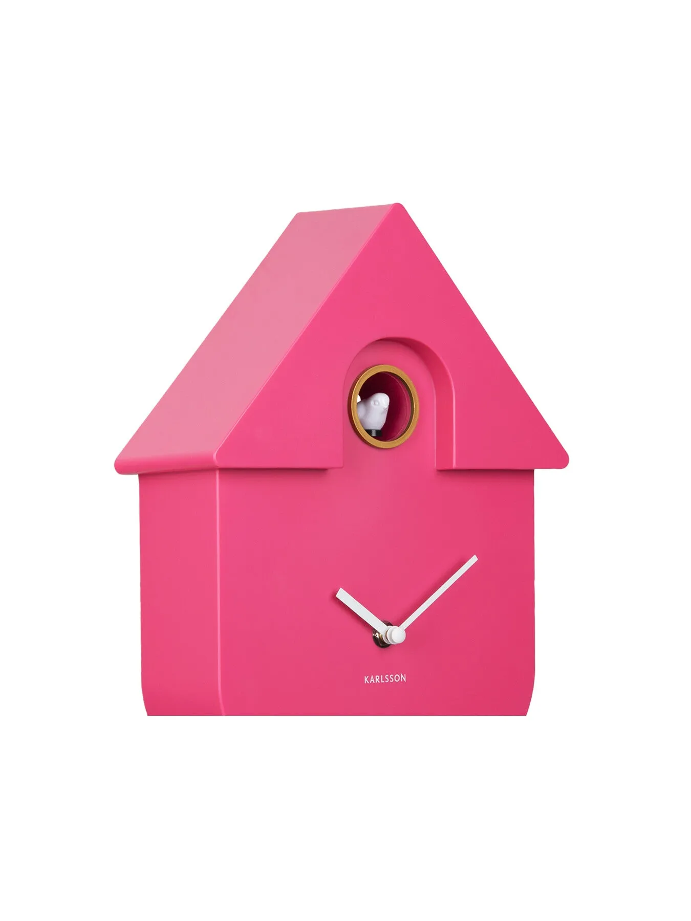 Modern Cuckoo Clock - Bright Pink