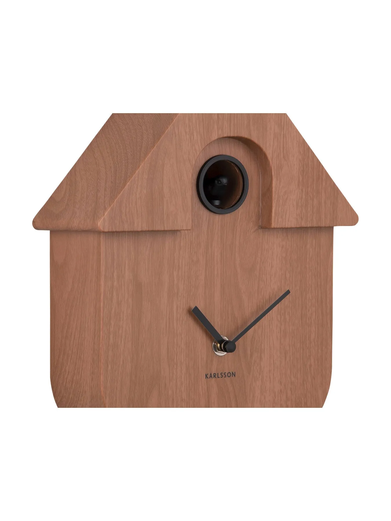 Modern Cuckoo Wall Clock - Dark Wood