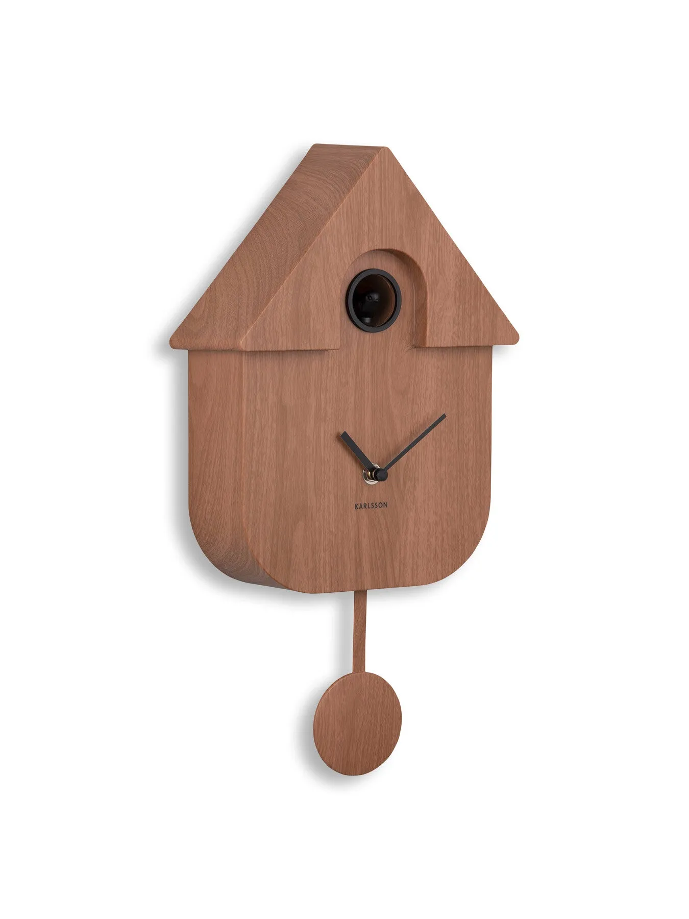 Modern Cuckoo Wall Clock - Dark Wood image