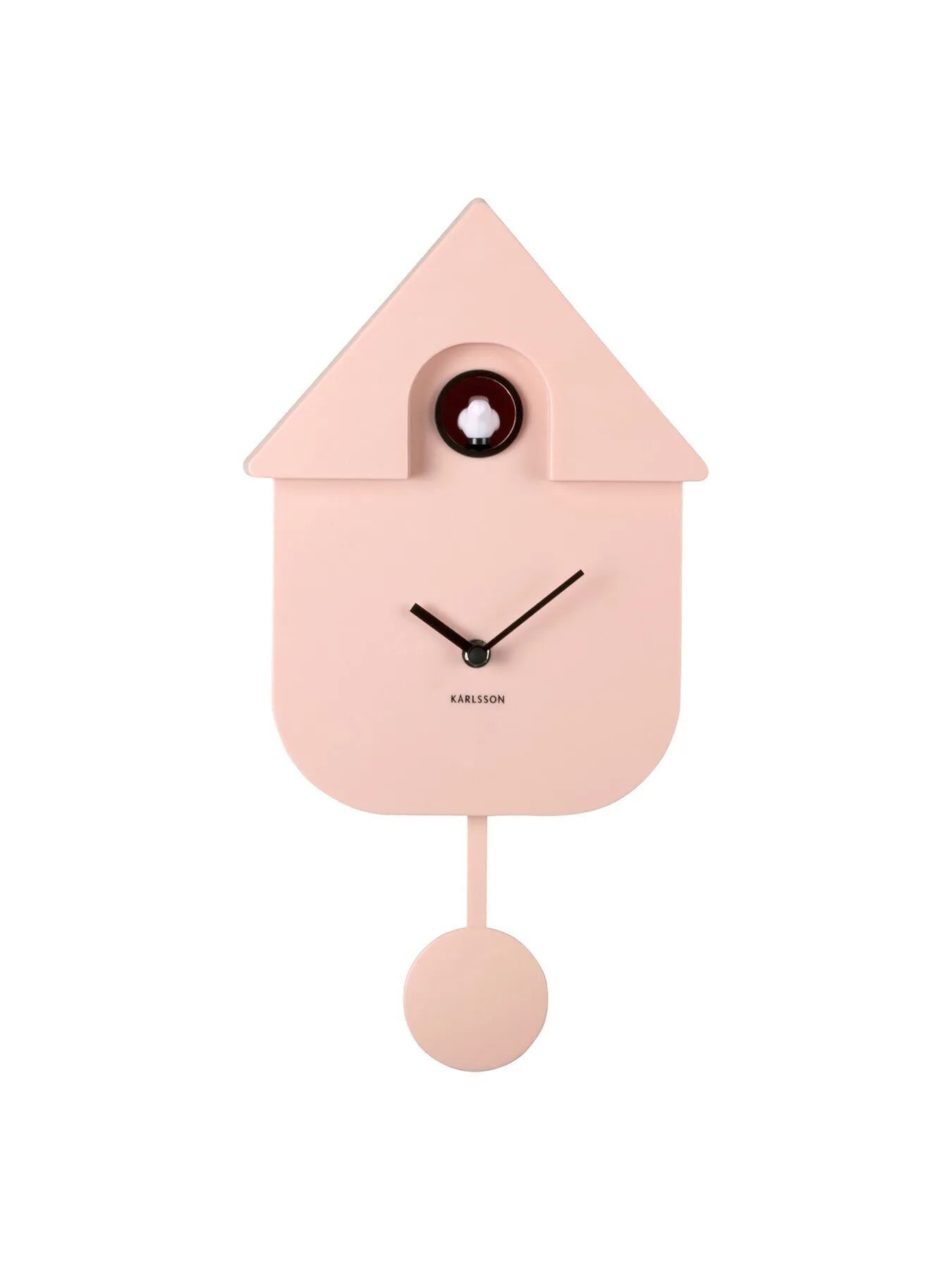 Modern Cuckoo Wall Clock - Light Pink