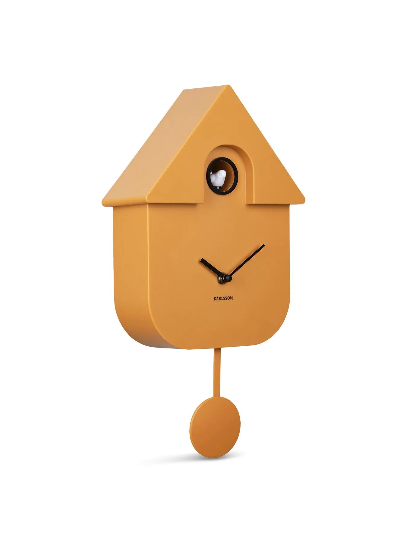 Modern Cuckoo Wall Clock - Ochre Yellow image