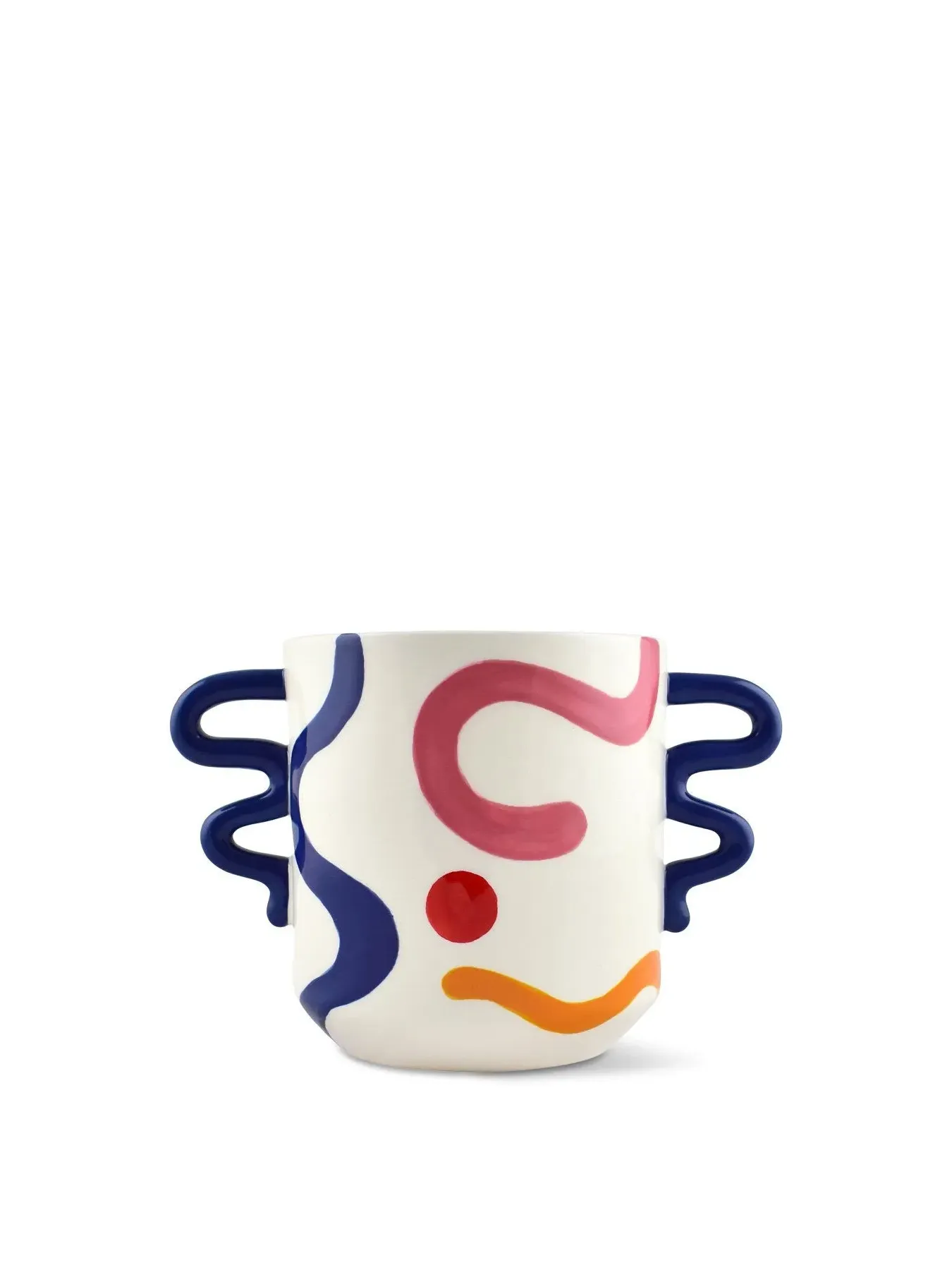 Eva Plant Pot - Pintura Locura, Dolomite Ceramic