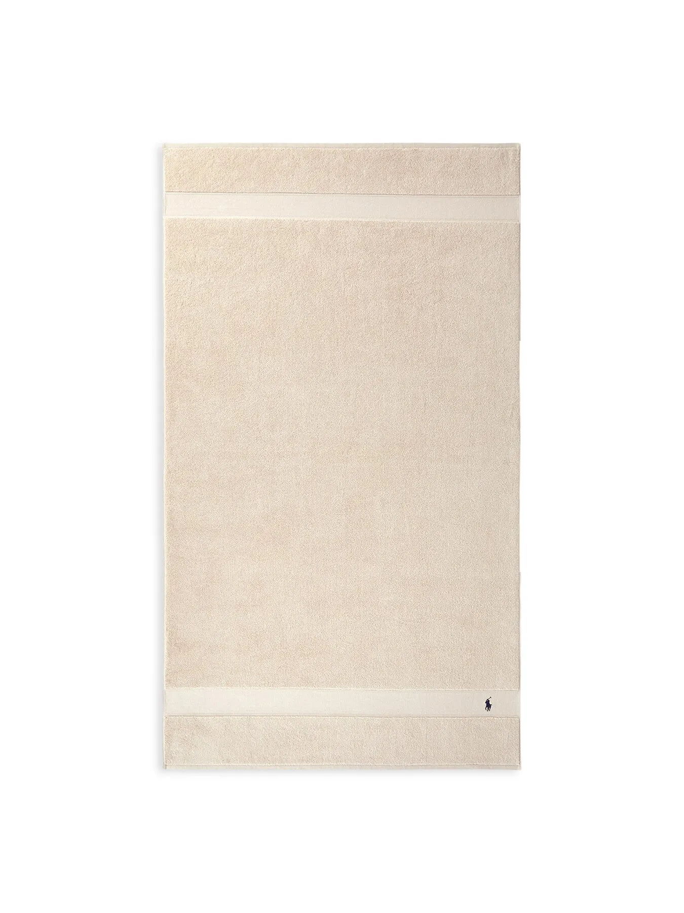 Bath Sheet with Embroidered Logo - Pale Oak image