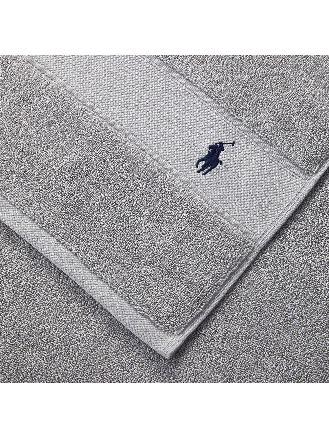 Bath Sheet with Polo Player Design - Grey
