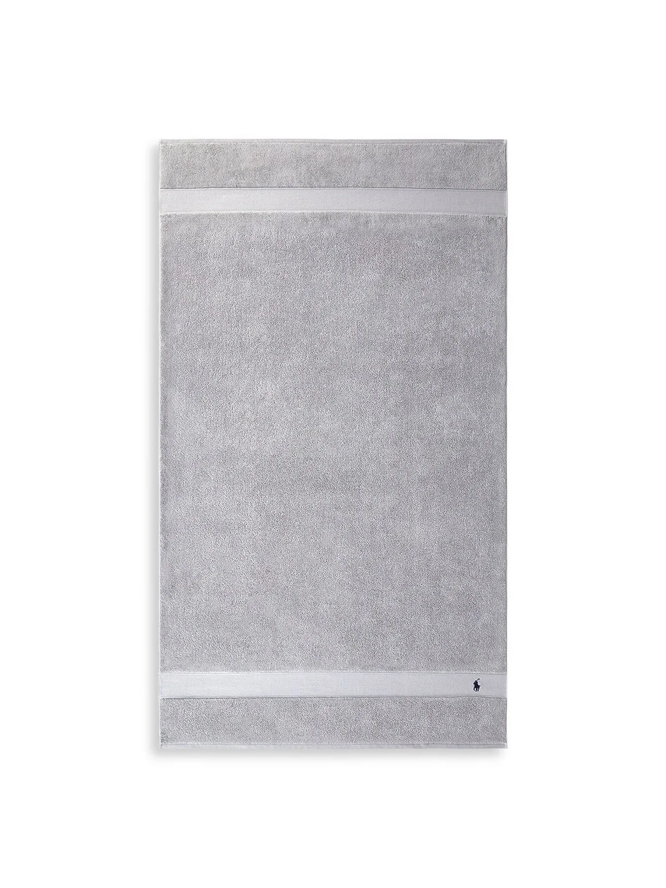 Bath Sheet with Polo Player Design - Grey image