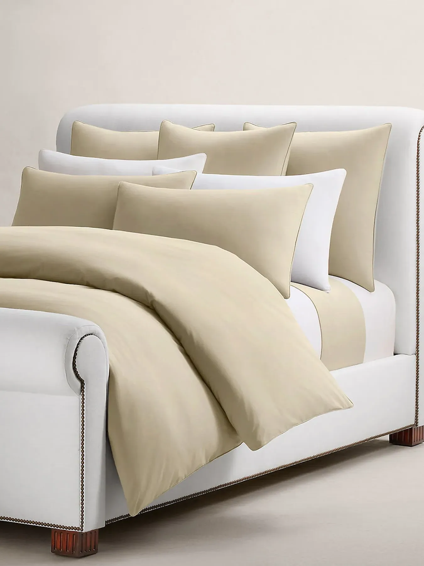 Double Duvet Cover Set - Cream, Cotton image