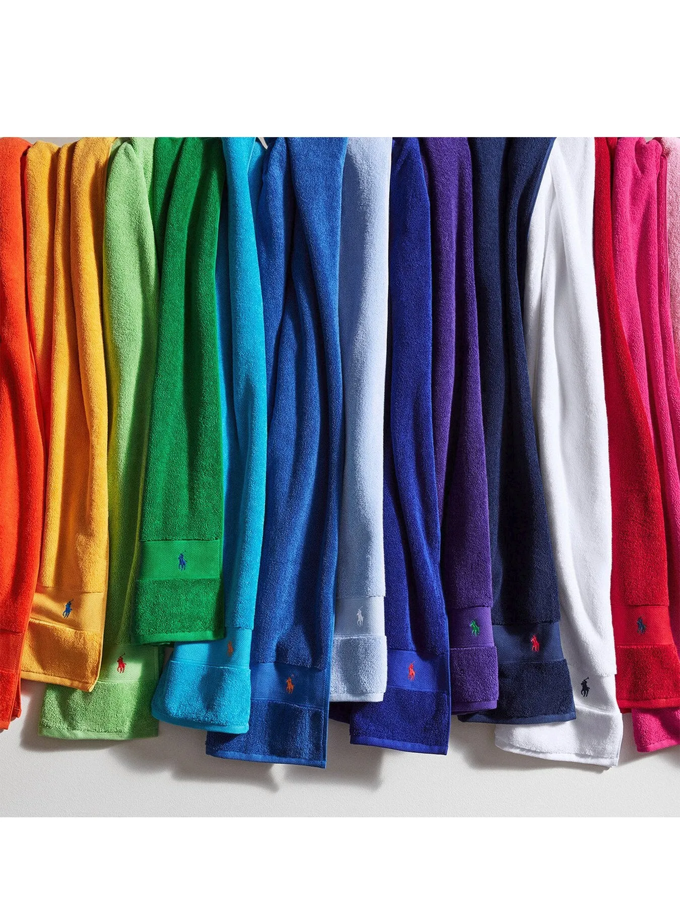 Face Cloth with Embroidered Logo - Blue, Cotton