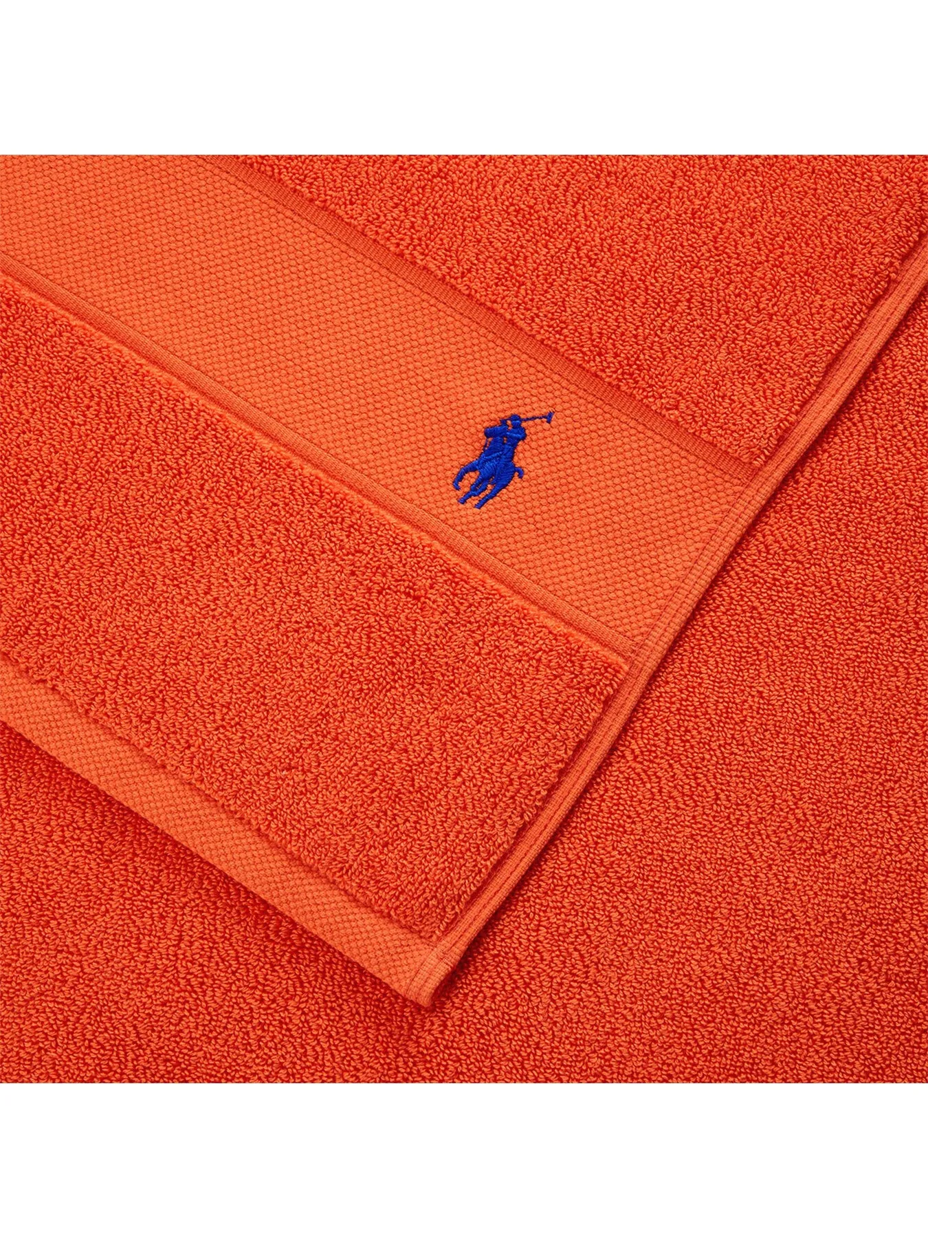 Face Cloth with Embroidered Logo - Orange