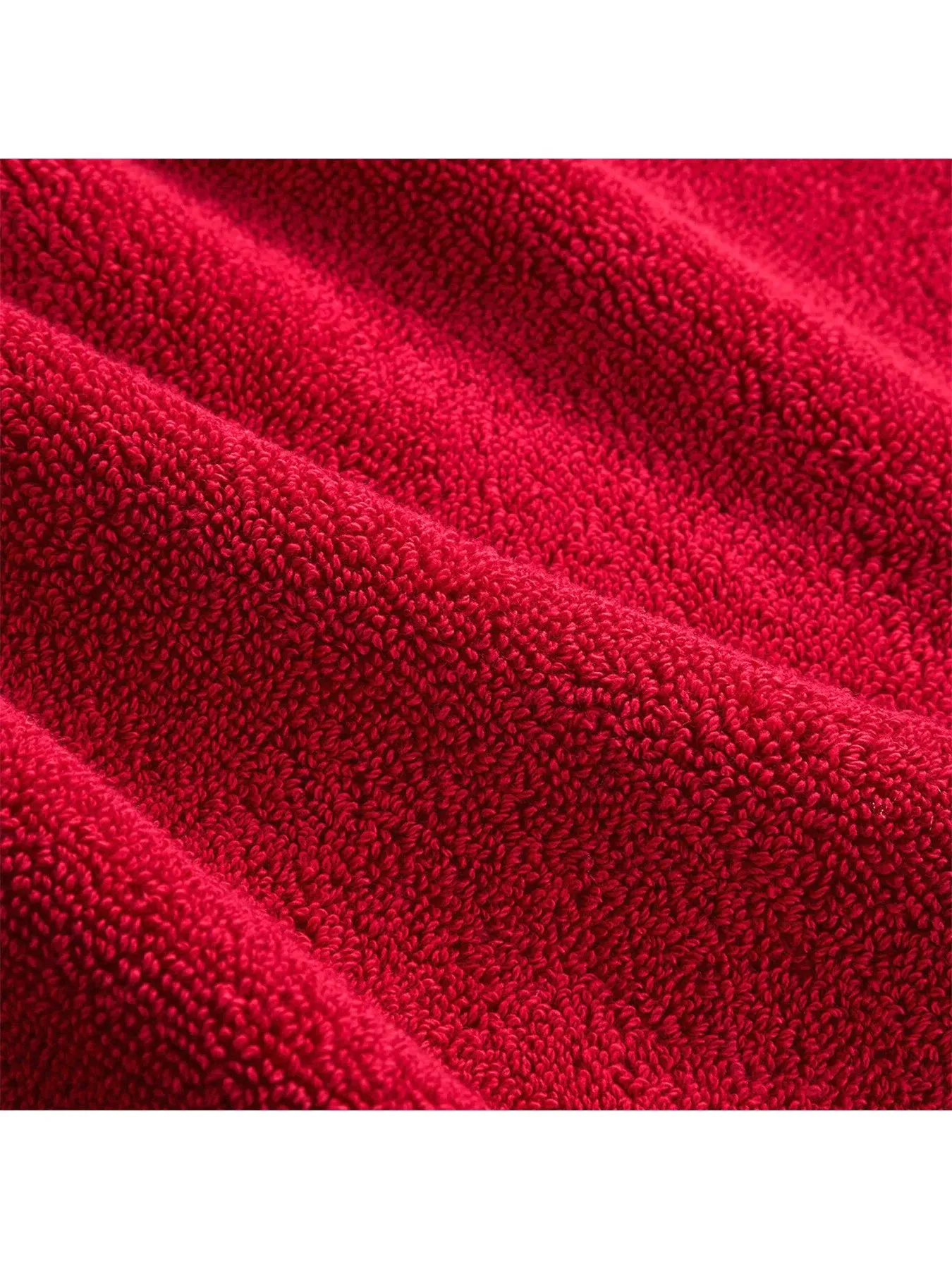Face Cloth with Embroidered Logo - Red