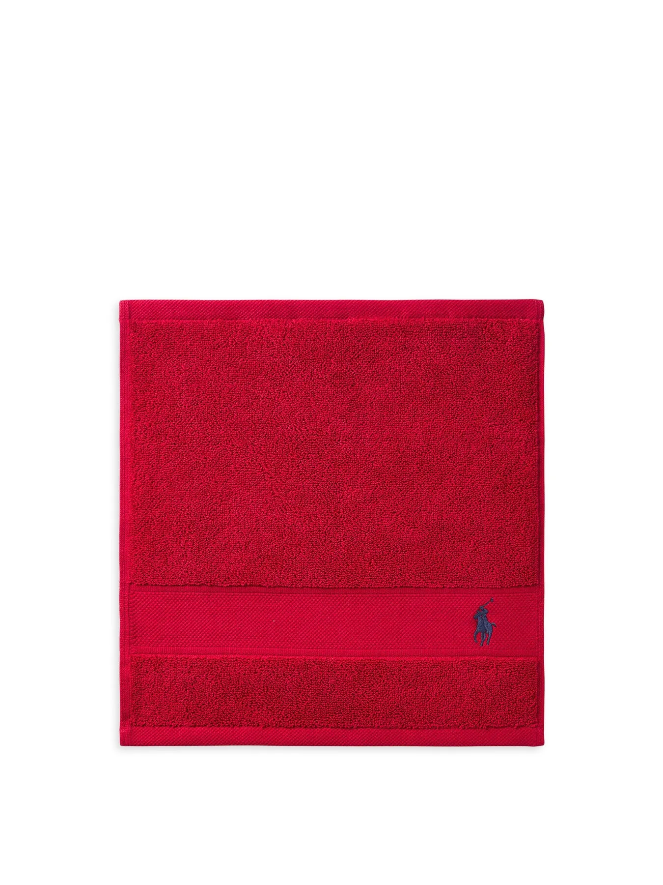 Face Cloth with Embroidered Logo - Red image