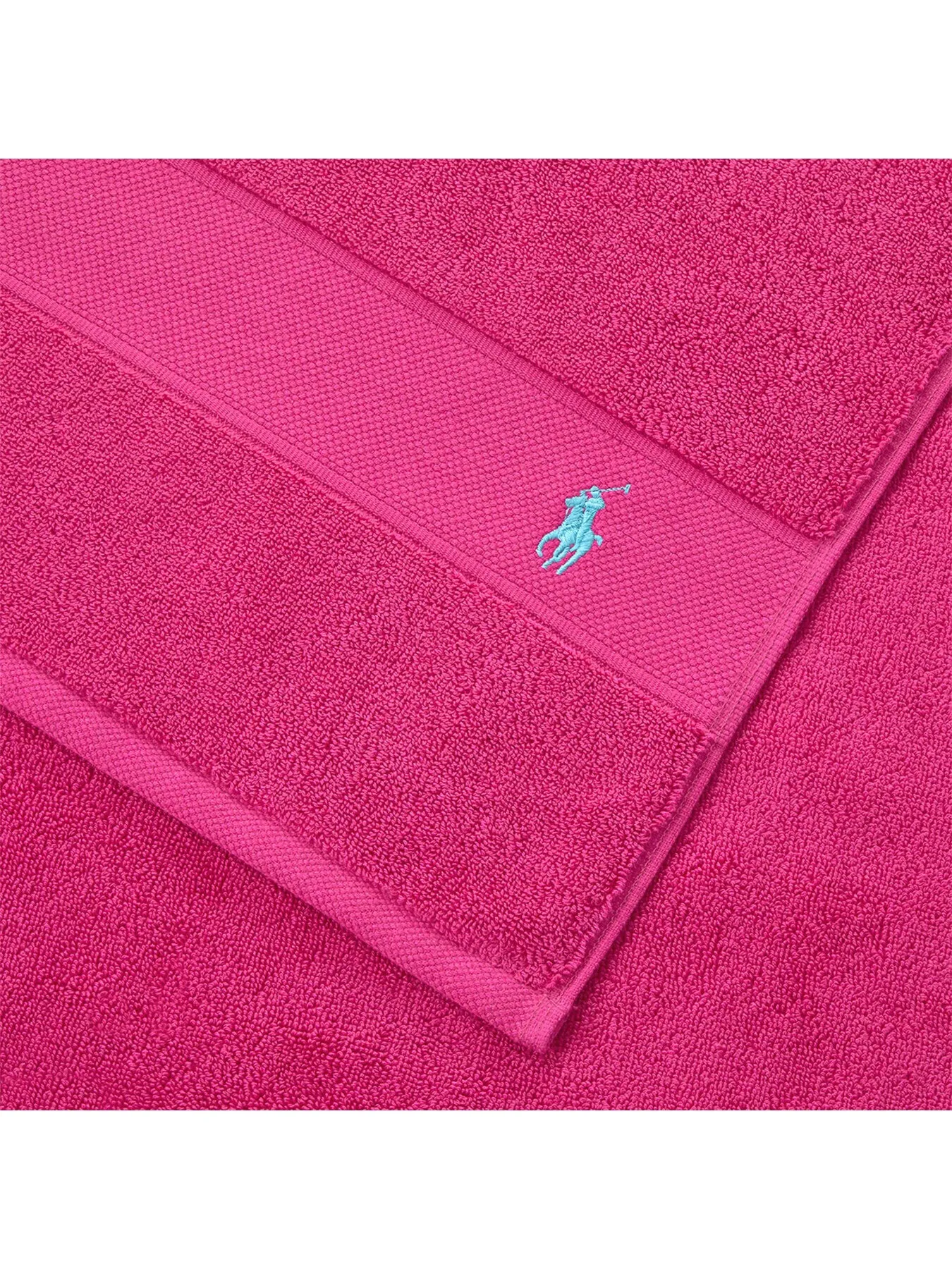 Face Cloth with Embroidered Logo - Sky Pink