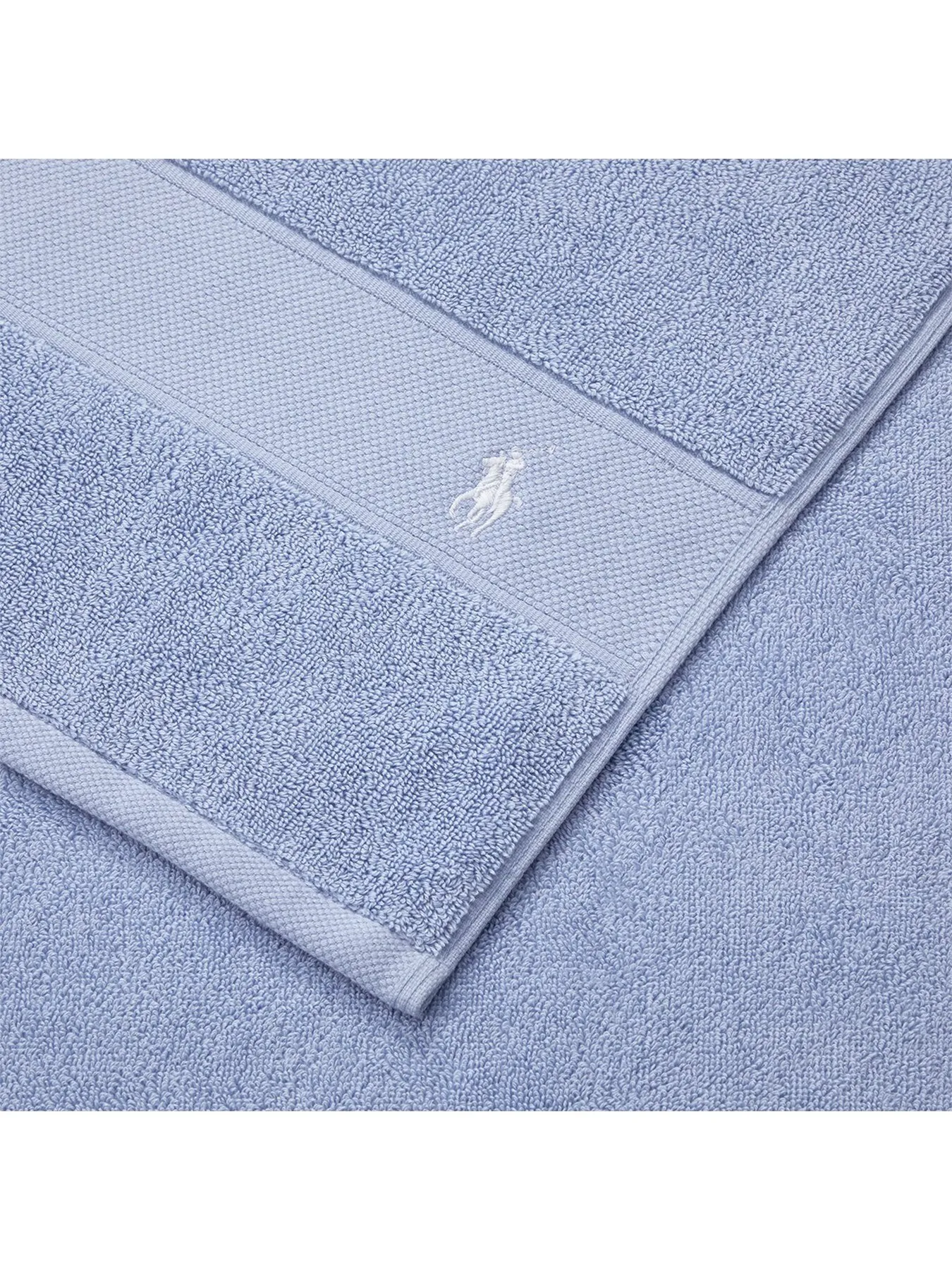 Face Cloth with Polo Player Design - Blue
