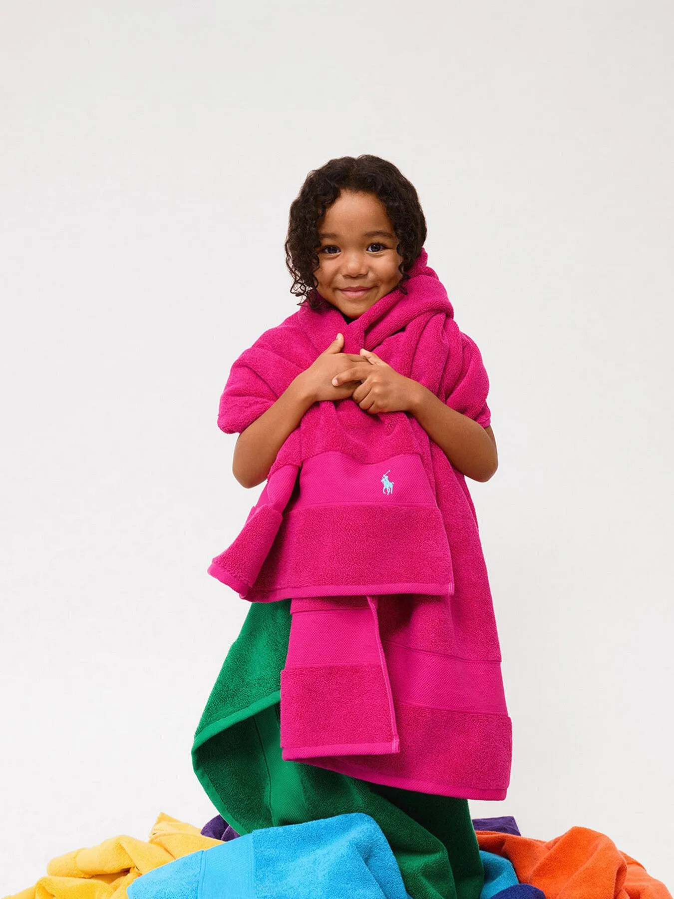 Guest Towel with Embroidered Detail - Sky Pink