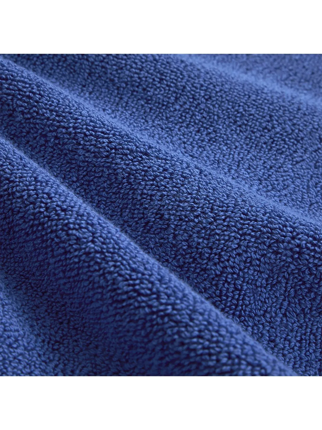 Guest Towel with Embroidered Logo - Iris Blue
