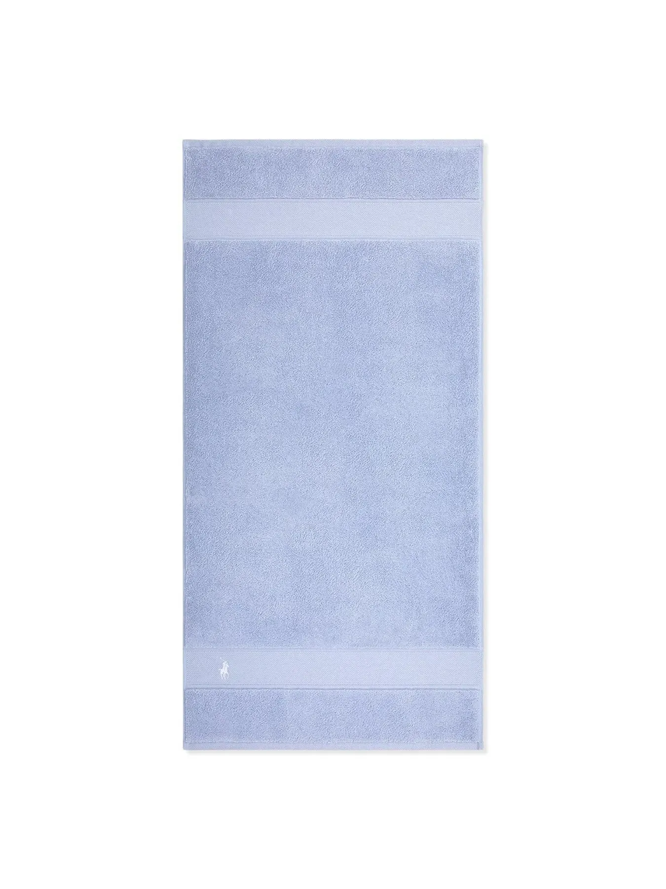 Hand Towel with Embroidered Logo - Blue, Cotton image