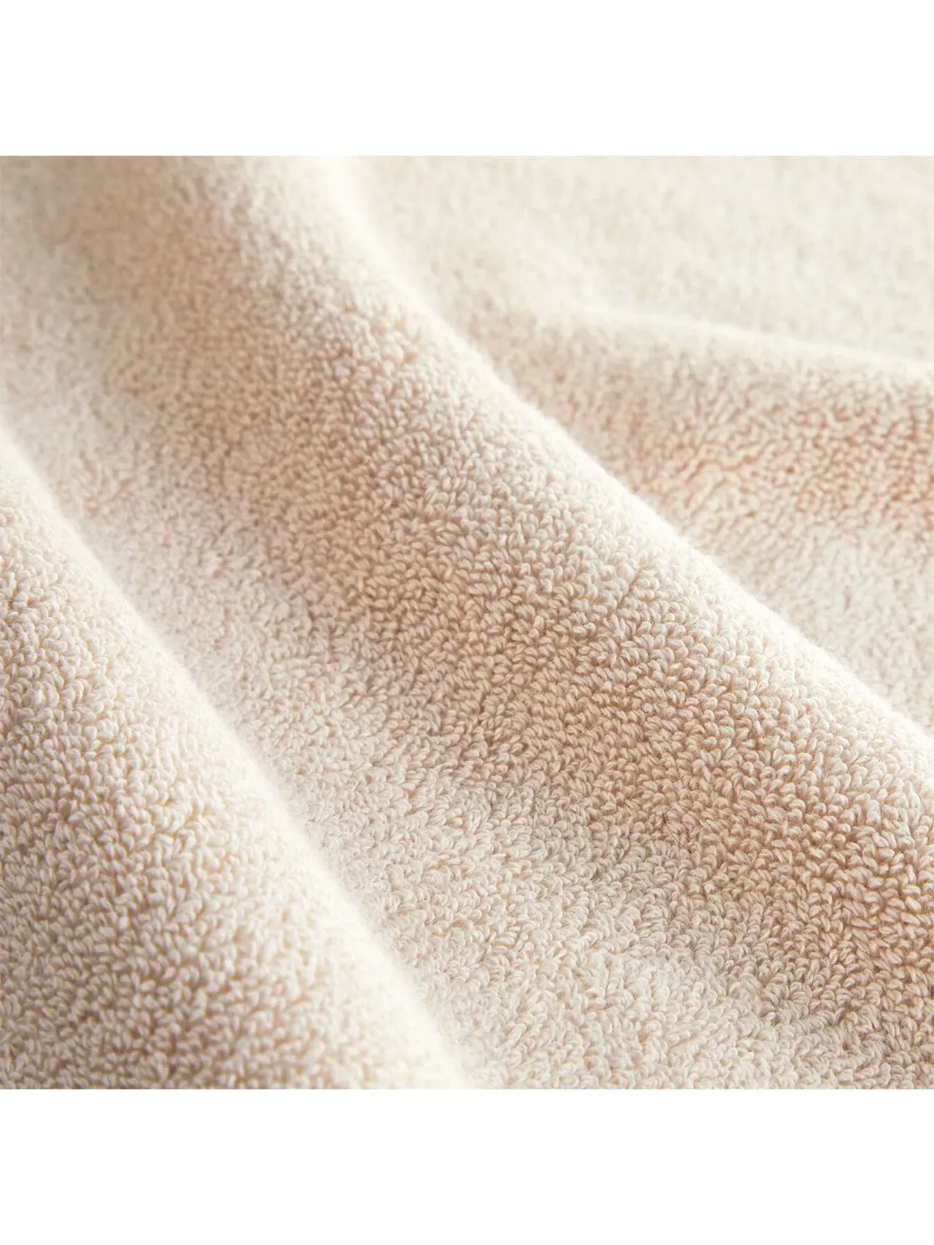 Hand Towel with Embroidered Logo - Pale Oak