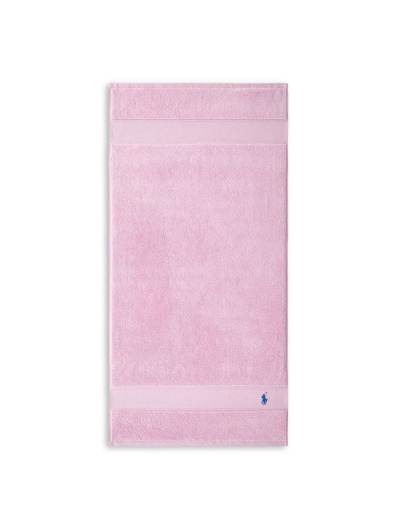 Hand Towel with Embroidered Logo - Pink, Cotton image