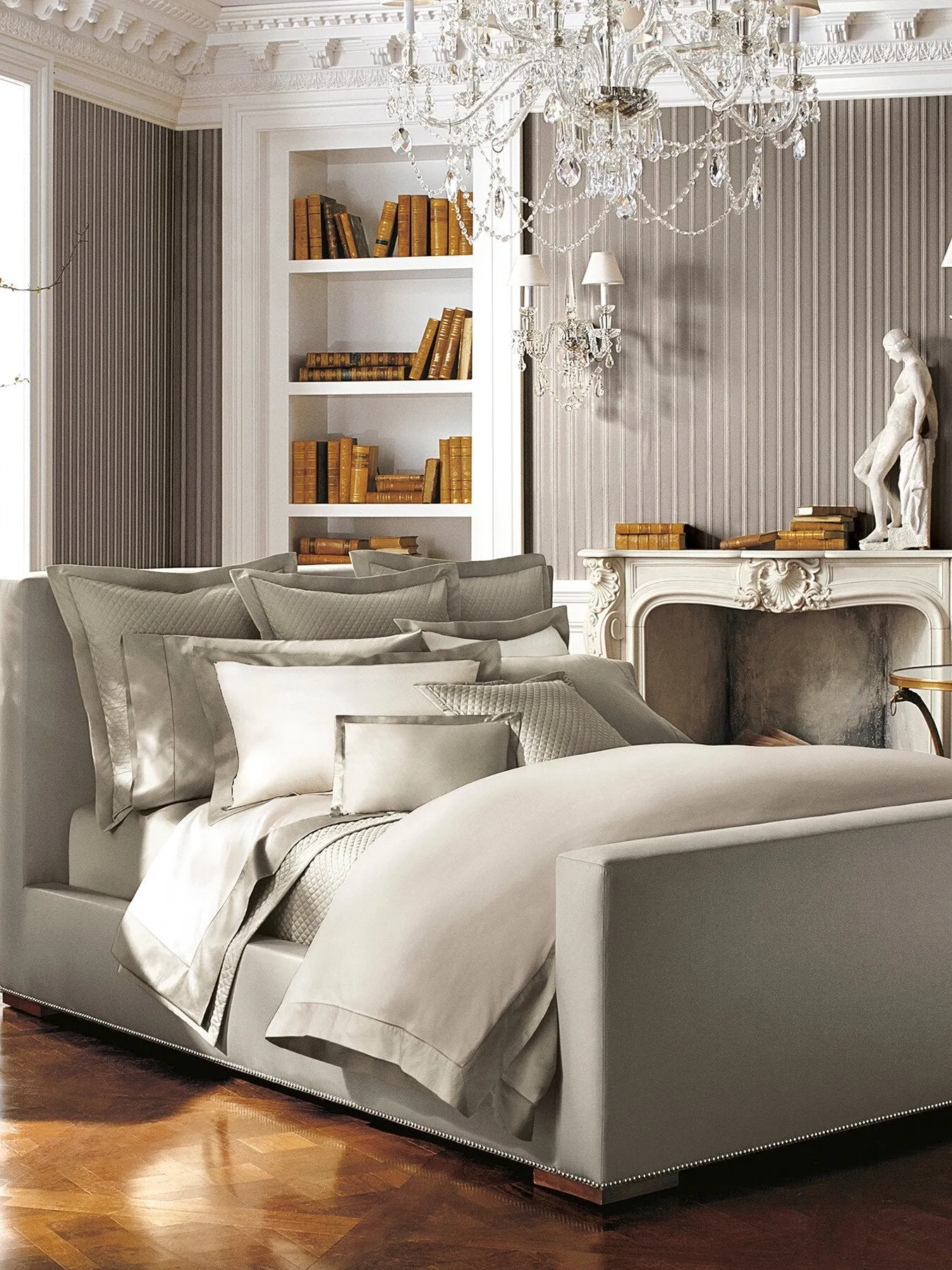 King Size Duvet Cover - Silver, Cotton image