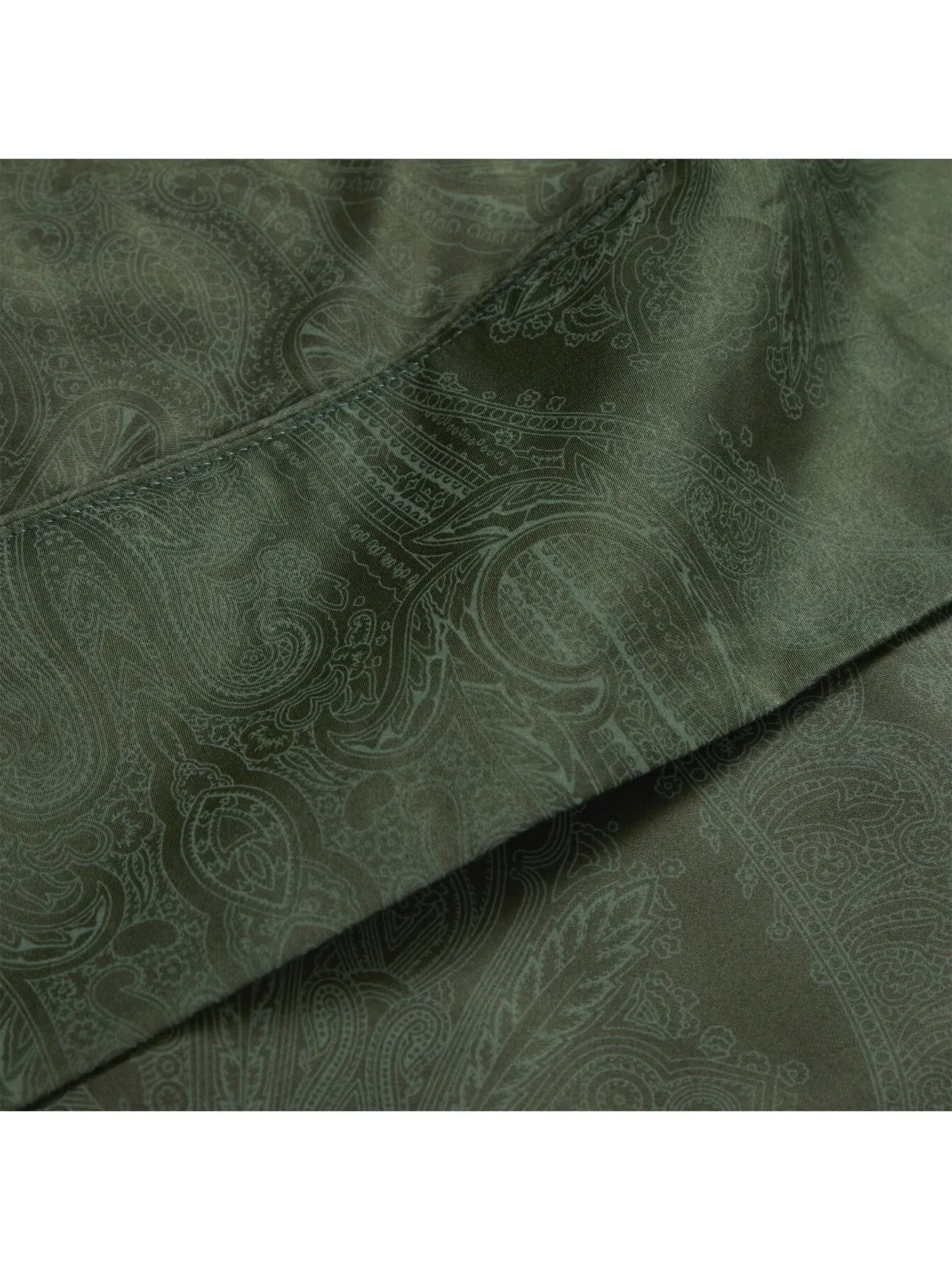 King Size Flat Sheet - Dark Green, Cotton