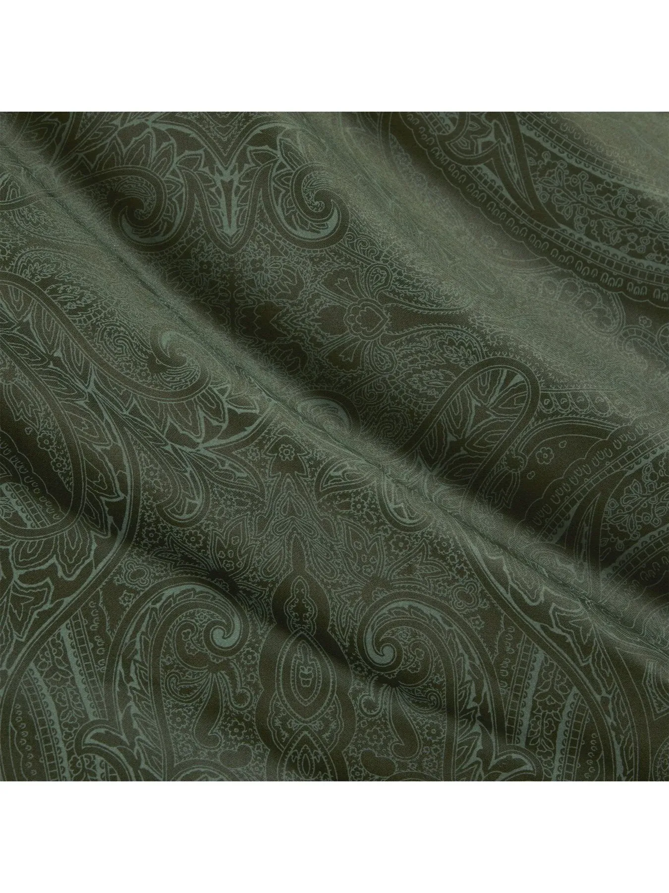 King Size Flat Sheet - Dark Green, Cotton