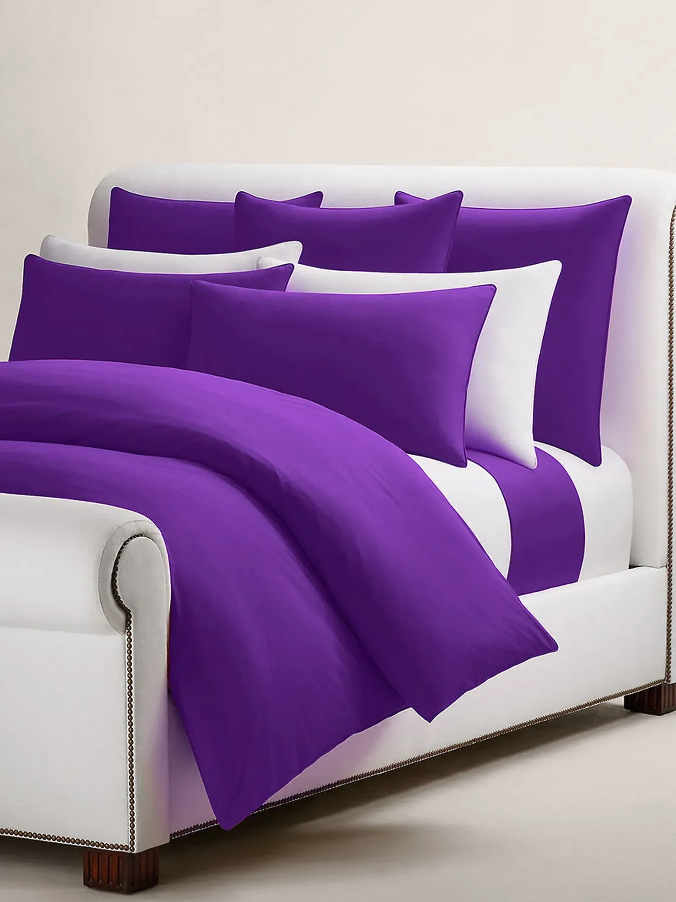 Single Duvet Cover Set - Purple, Cotton image