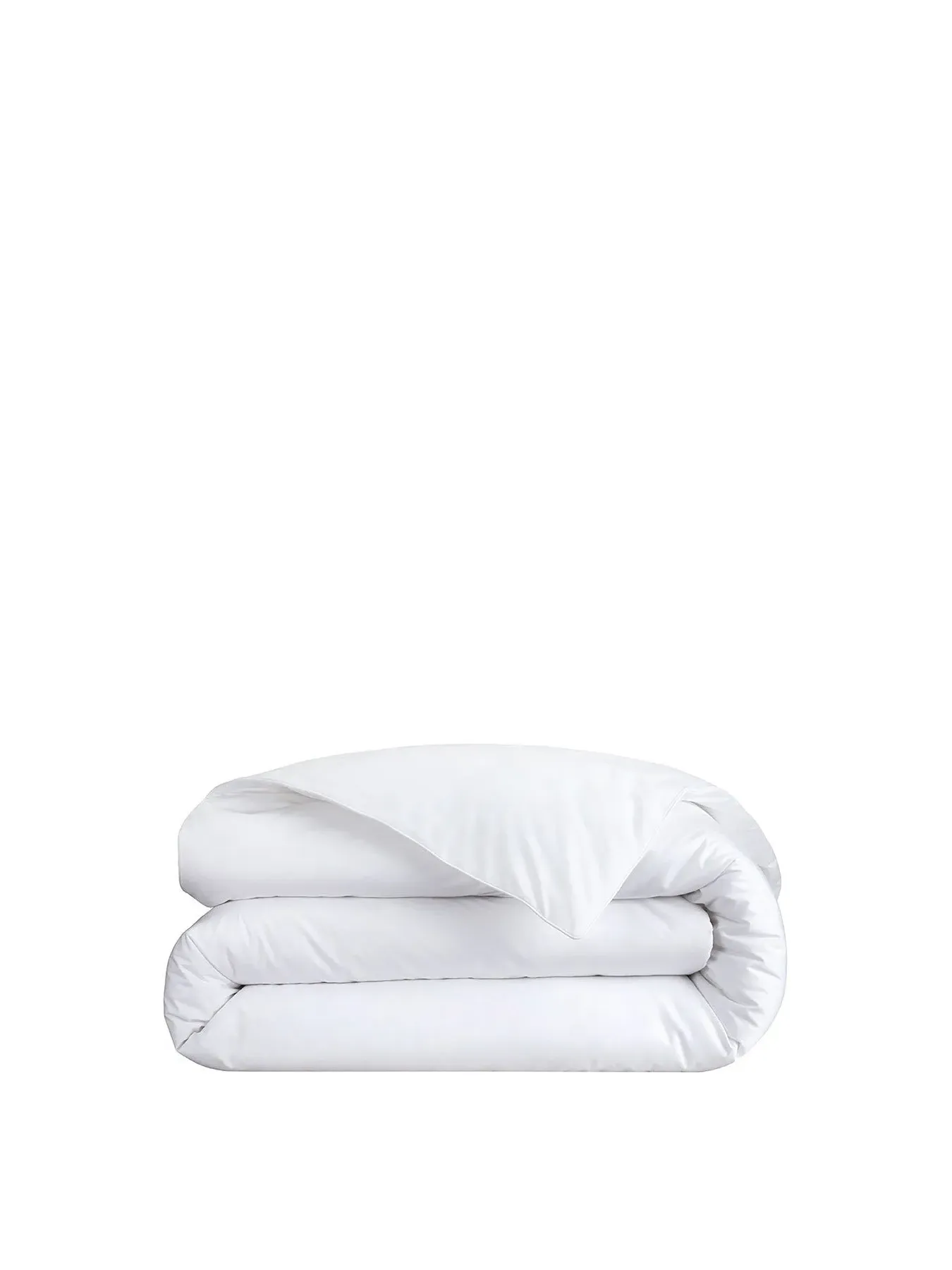 Single Duvet Cover Set - White, Cotton