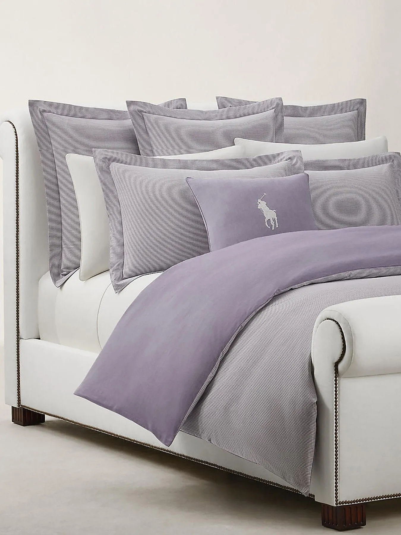 Square Cushion Cover - Purple, Oxford