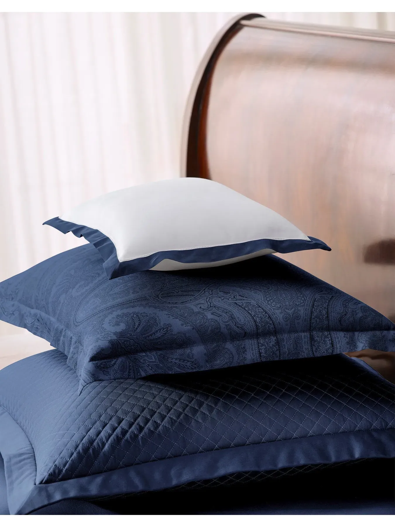 Square Oxford Pillowcase - Navy