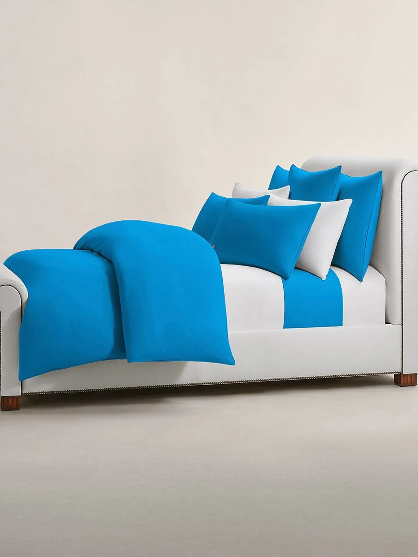 Square Pillowcase Collection - Blue, Cotton