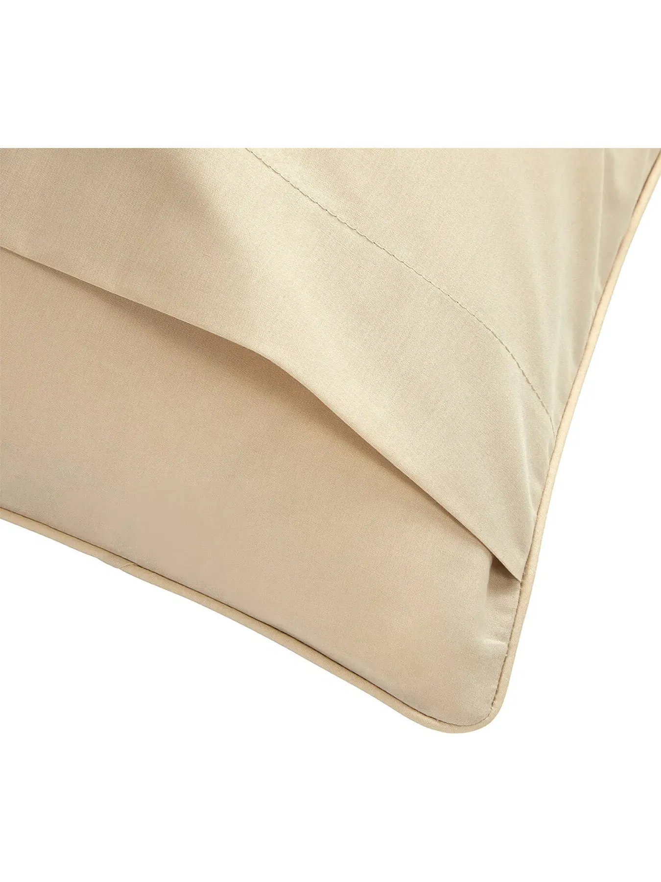 Square Pillowcase Collection - Cream, Cotton