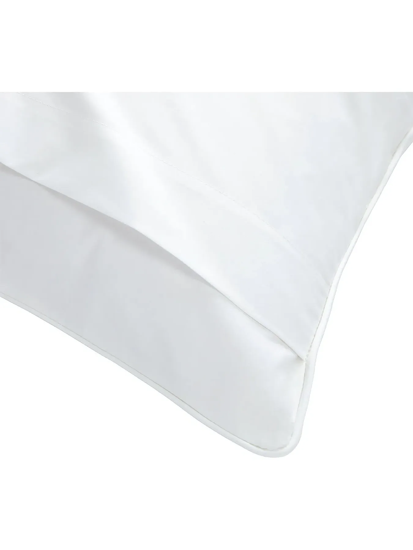 Square Pillowcase with Polo Player - White