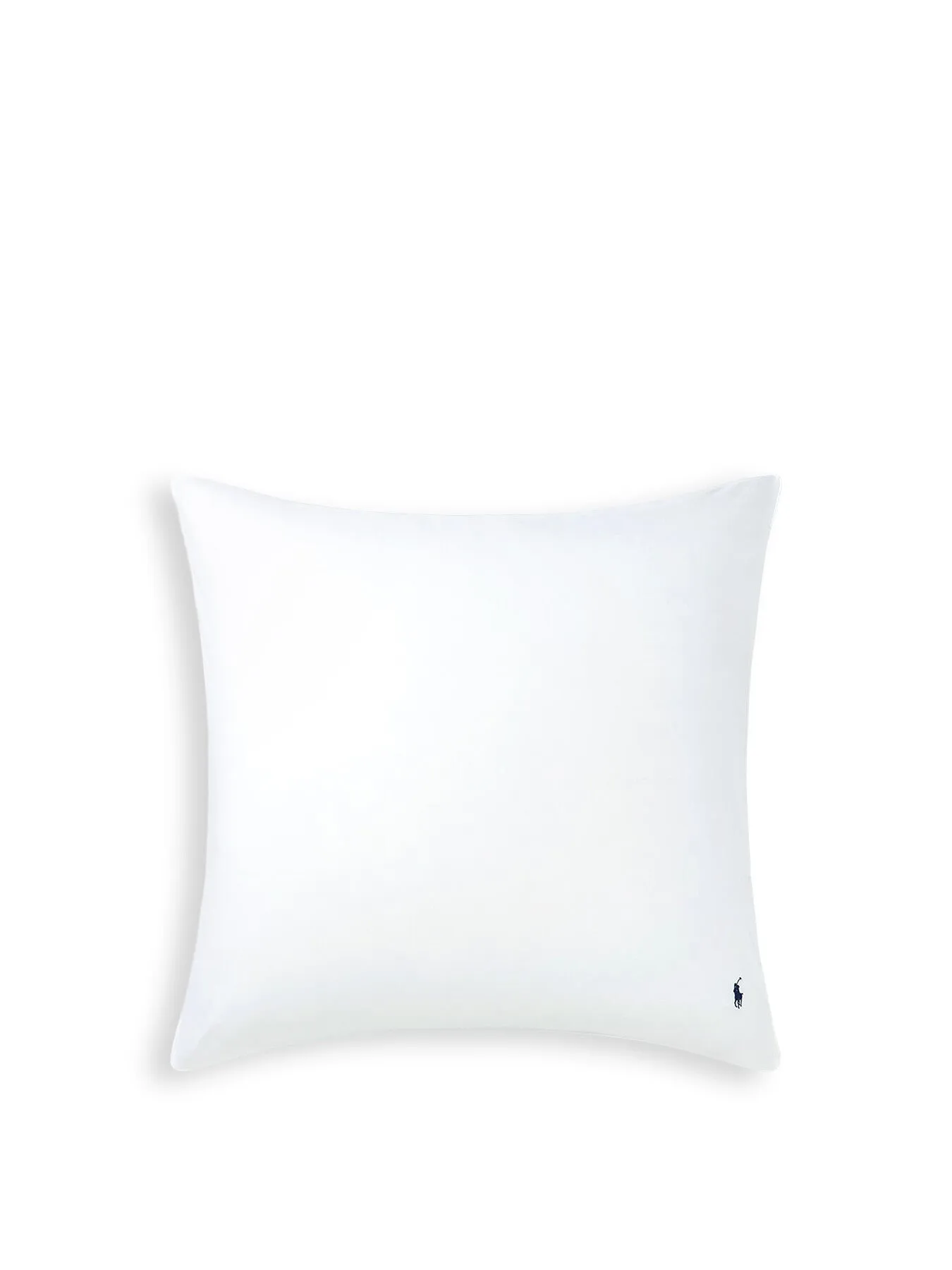 Square Pillowcase with Polo Player - White image