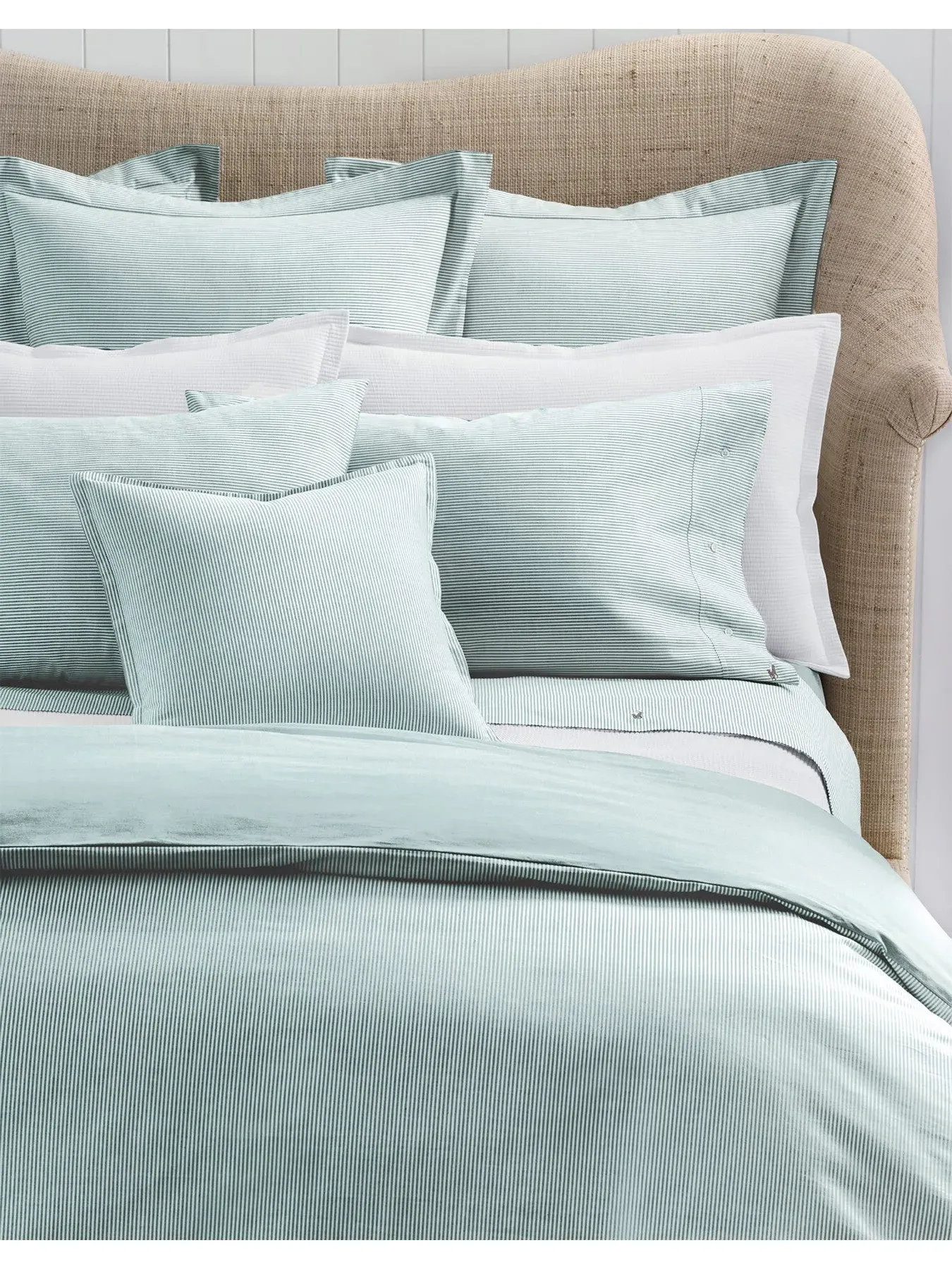 Standard Oxford Pillowcase - Evergreen, Cotton